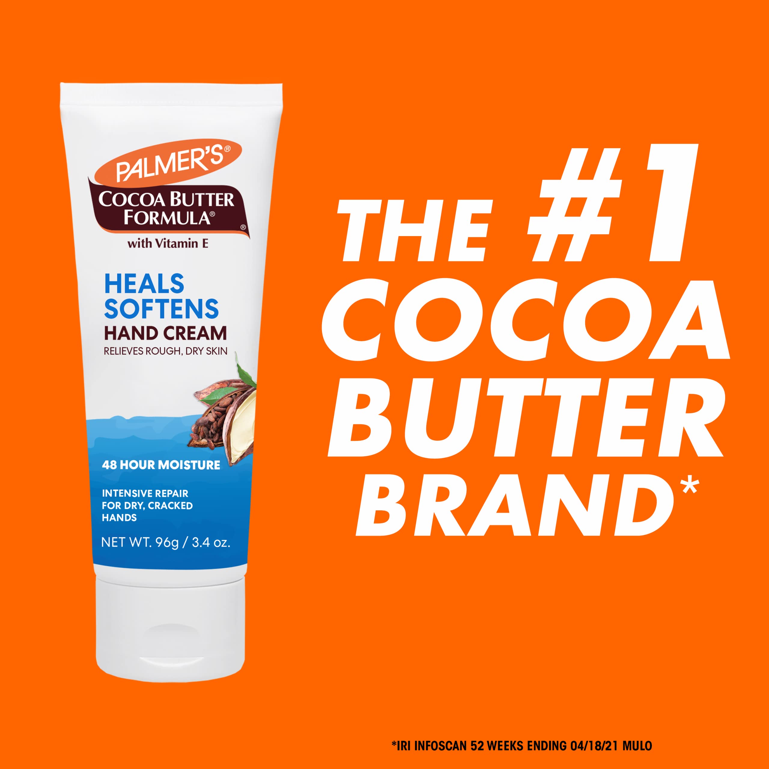 Palmer's Cocoa Butter Formula Hand Cream for Dry, Cracked Skin. Travel Size Hand Lotion, 3.4 Ounce