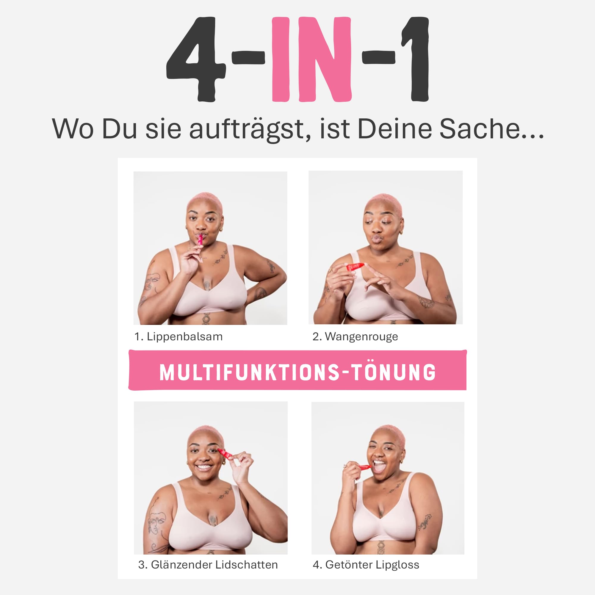 Dr. Lipp Superfood Lip Tint Sweet Potato 8ml – 4-in-ONE Ultra Moisturising Tinted Lip Balm, Lip Gloss, Cheek Blush & Glossy Eyeshadow – 100% Natural – Fragrance & Cruelty Free