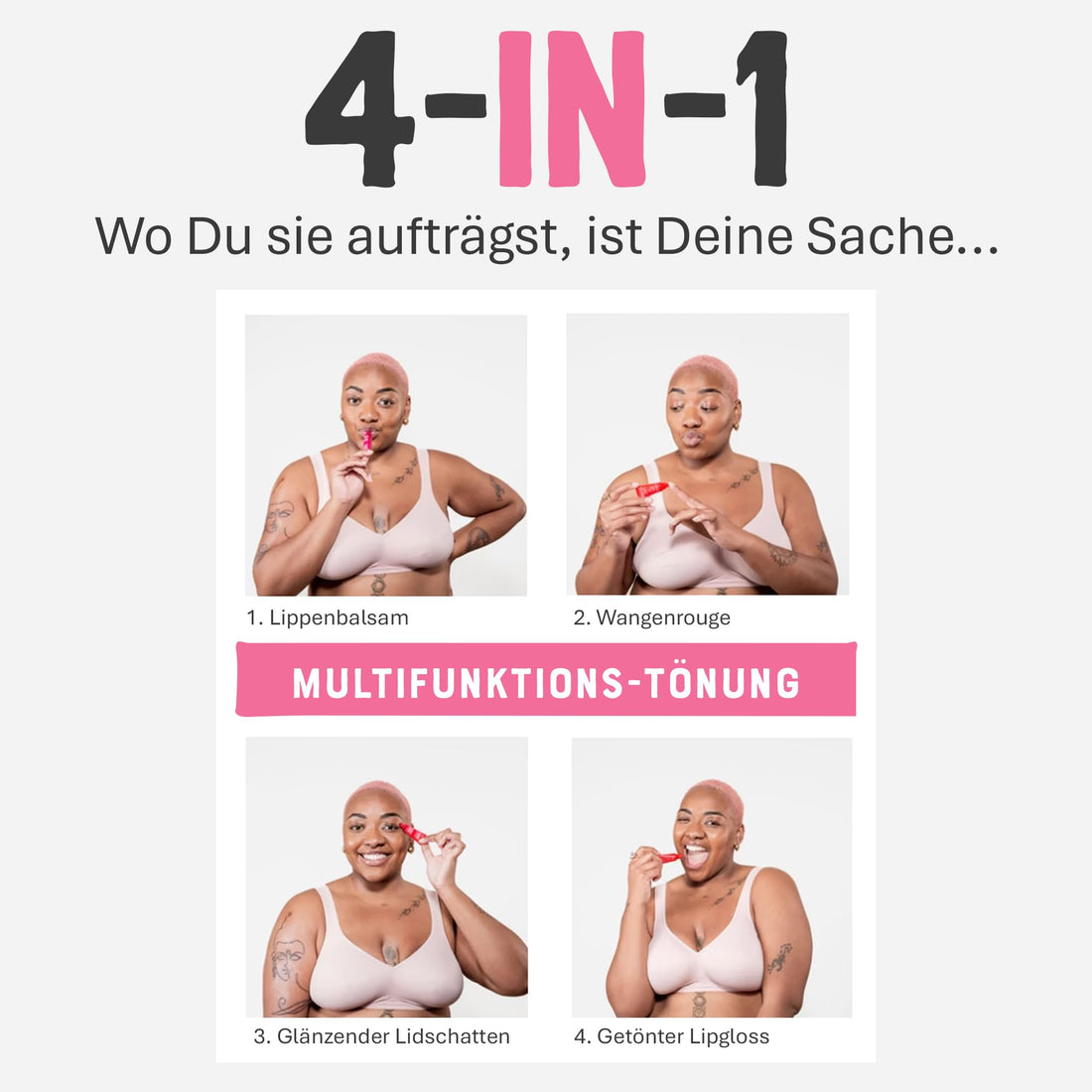 Dr. Lipp Superfood Lip Tint Sweet Potato 8ml – 4-in-ONE Ultra Moisturising Tinted Lip Balm, Lip Gloss, Cheek Blush & Glossy Eyeshadow – 100% Natural – Fragrance & Cruelty Free