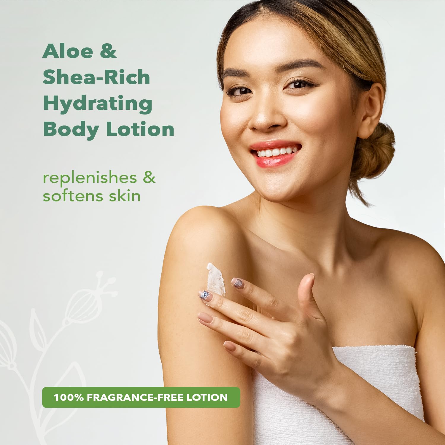 Nourish Organic | Pure Unscented Hydrating Body Lotion | GMO-Free, Cruelty Free, 100% Vegan (8oz)