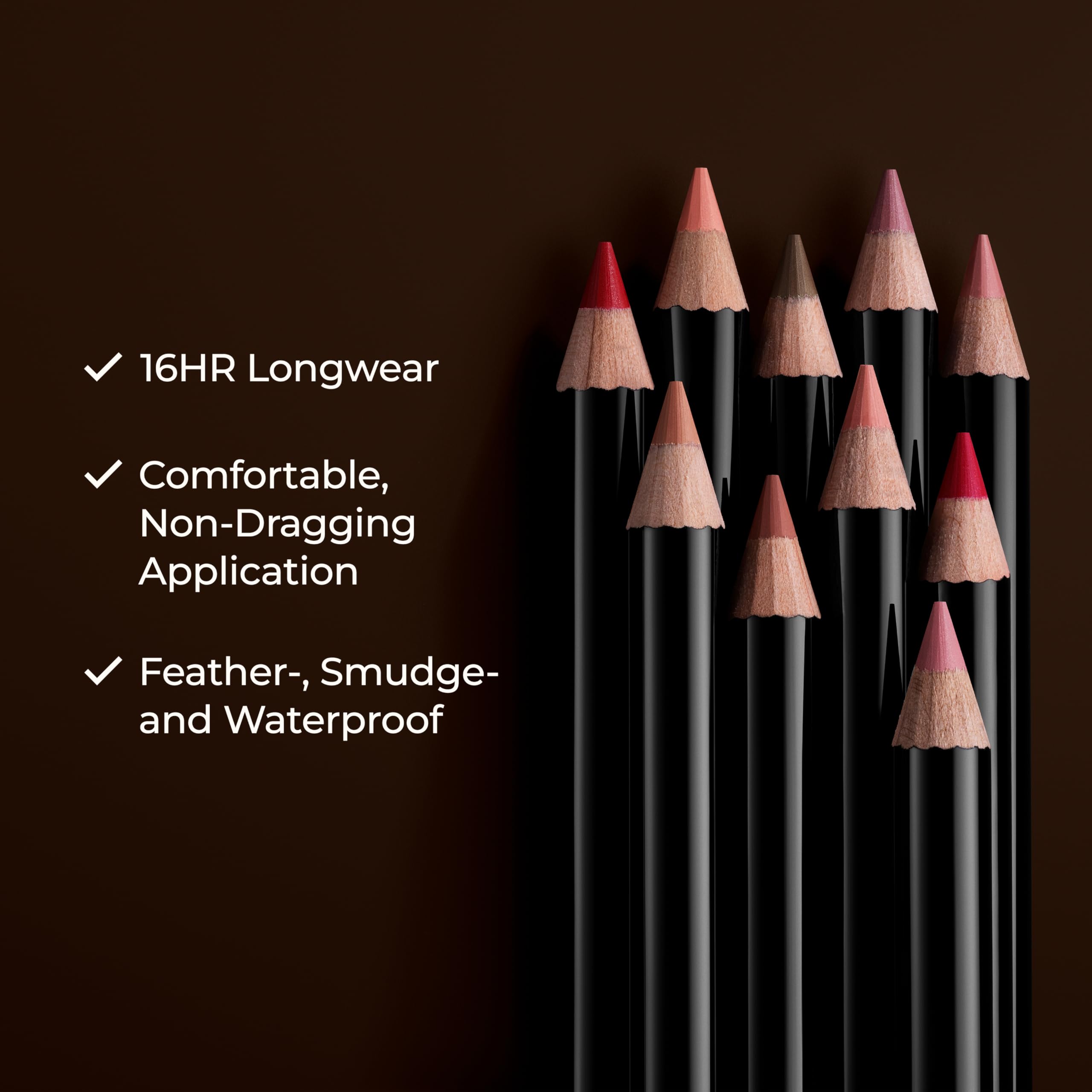 Laura Mercier Caviar Perfecting Lip Liner Pencil, 16HR Longwear, Comfortable Non-Dragging Application, Feather and Water-Proof, Infused with French Hyaluronic Acid and Vitamin E, 02 Plush Pink