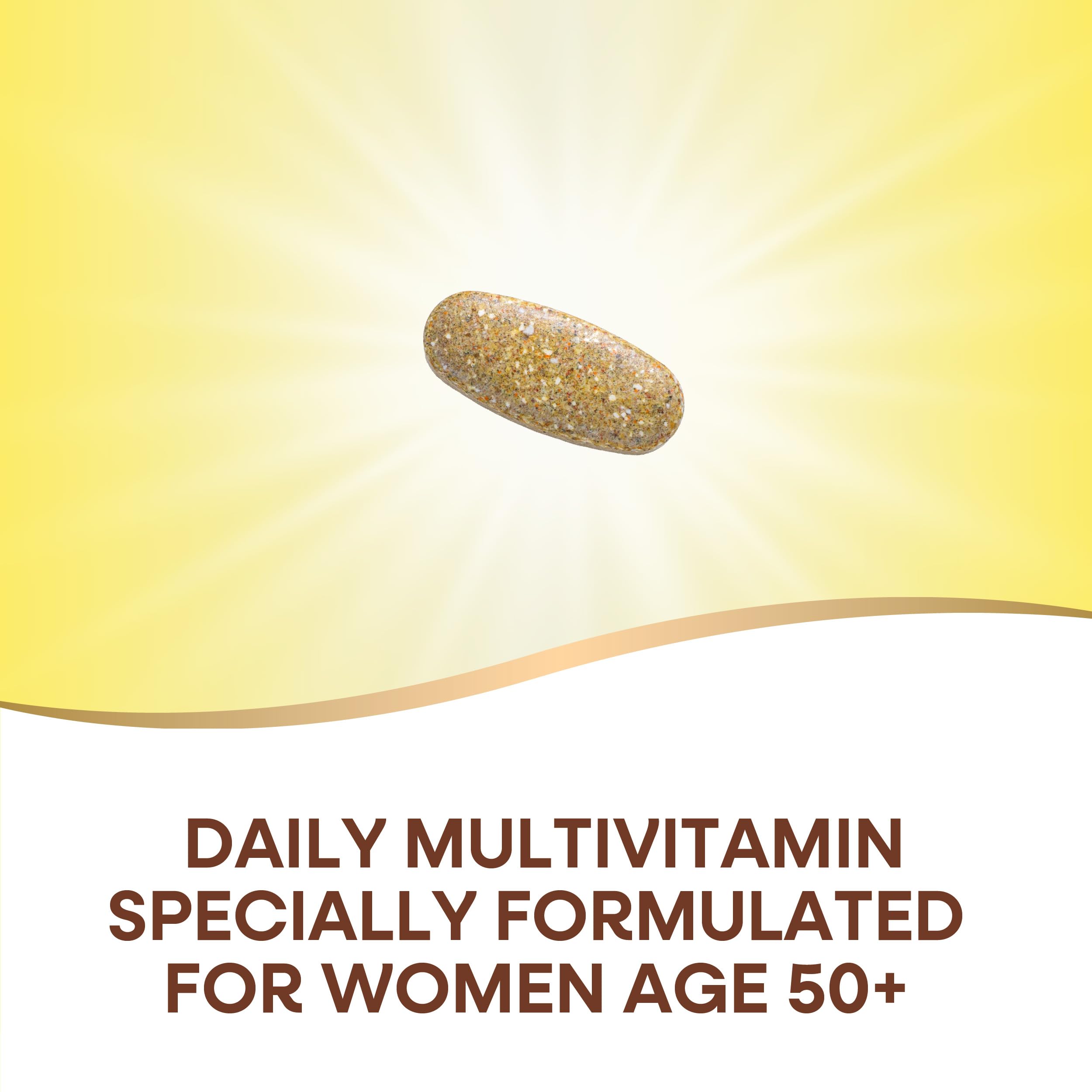 Nature’s Way Alive! Women’s 50+ Ultra Potency Complete Multivitamin, High Potency Formula, Promotes Healthy Heart, Brain, Bones*, with Methylated B12, Gluten-Free, 150 Tablets (Packaging May Vary)