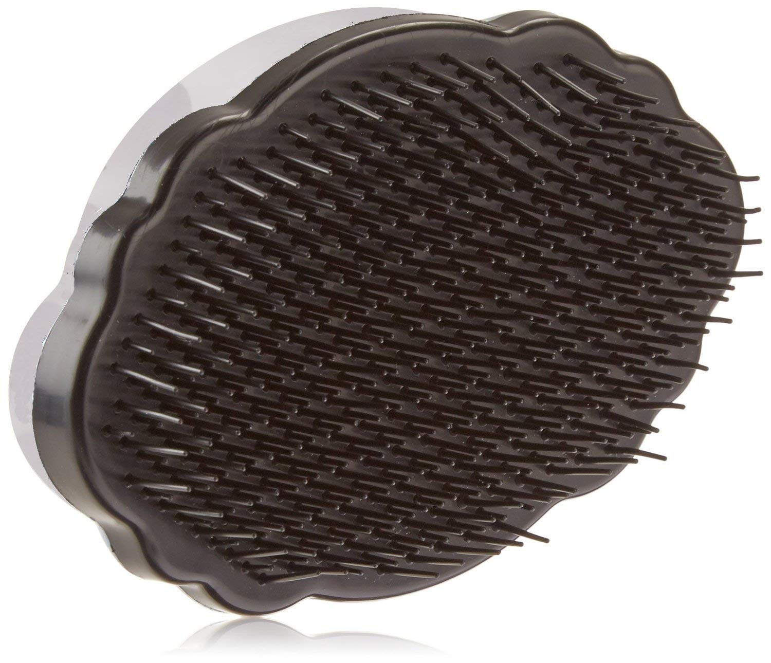 Knot Genie Teeny Detangling Hair Brush for Kids (Peaceful Pewter) | Perfect Detangling Brush for Curly Hair, Gently Separate Tangles, Leaves Hair Smooth and Shiny | The Pain-Free Knot Detangler