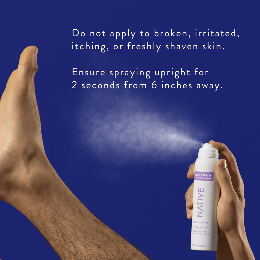 Native Whole Body Deodorant Spray Contains Naturally Derived Ingredients, Deodorant for Women & Men | 72 Hour Odor Protection, Aluminum Free with Coconut Oil and Shea Butter | Lilac & White Tea