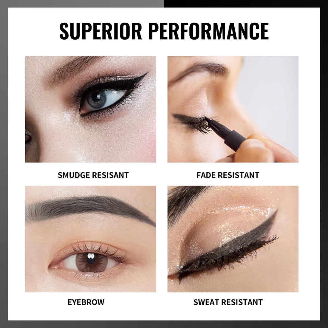 12PCS Erinde Black Eyeliner Pencil Set, 2 in 1 Soft Eyeliner pencil & Eyeshadow pencil Waterproof Natural Matte Hypoallergenic Eyeliners Black Makeup Pencils, Easy to Color, Long Lasting, Ideal GIFT