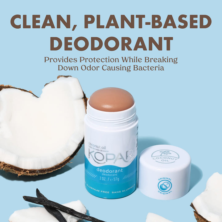 Kopari Aluminum-Free Deodorant | Non-Toxic, Paraben Free, Gluten Free & Cruelty Free Men's and Women's Deodorant | Made with Organic Coconut Oil | 2.0 oz