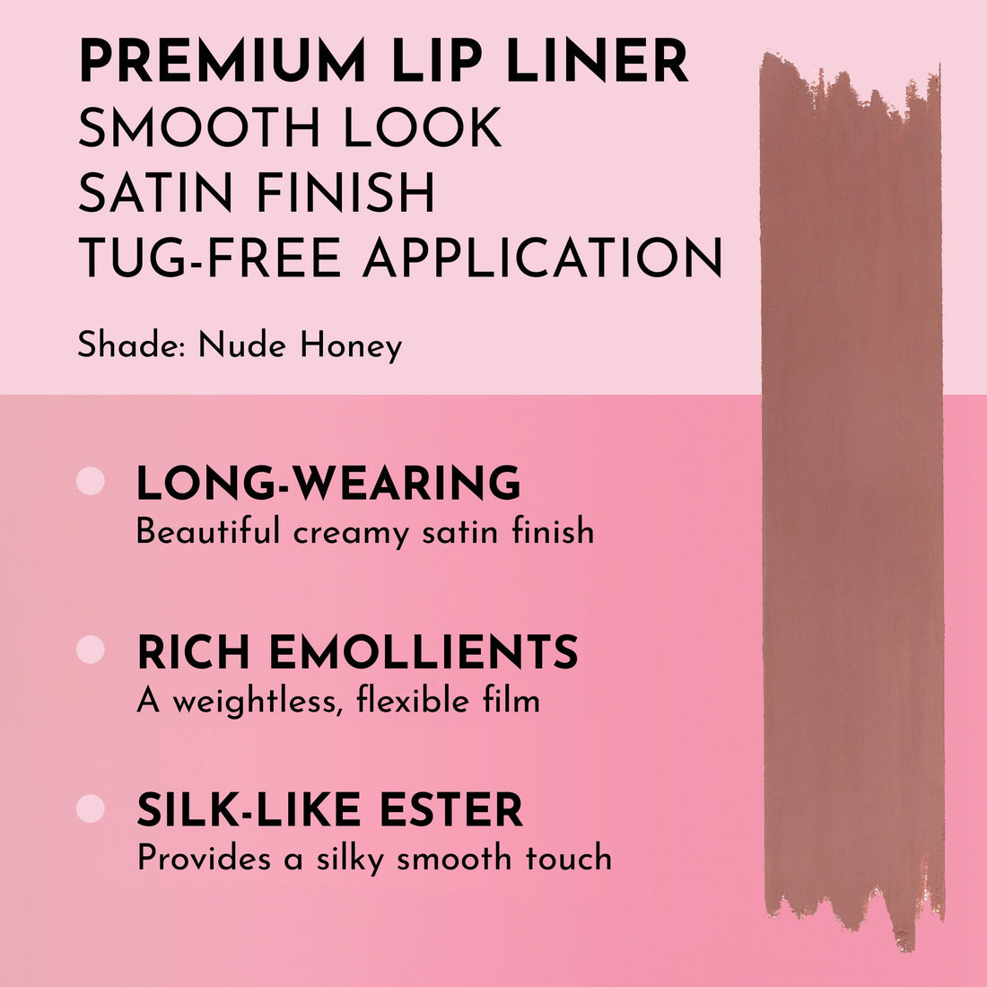 Lawless Women's Forget the Filler Definer Liner, Nude Honey, Pink, 0.04 Ounce