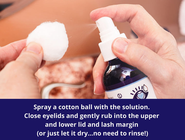 Eyelid and Eyelash Cleanser by Heyedrate, Soothes Blepharitis, Dry Eyes, Styes, and Meibomian Gland Dysfunction with Pure Hypochlorous Acid (4 Month Supply.)