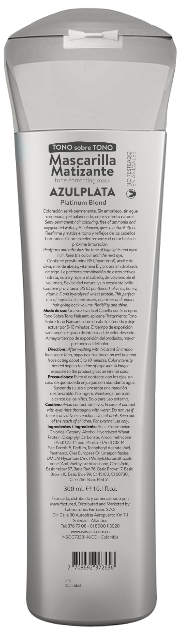 Naissant Treatment Silver Blue - Azul Plata, (10.1 Fluid Ounce) NEW IMAGE!