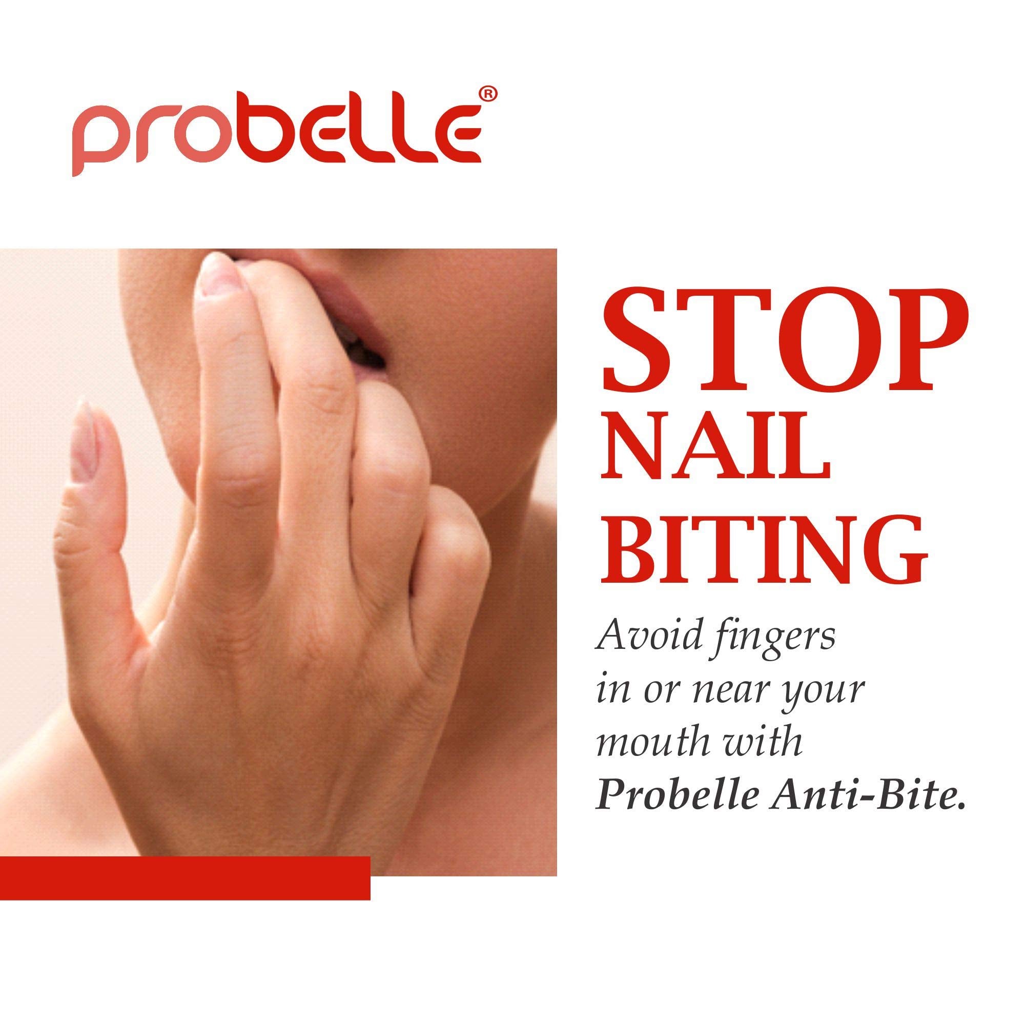 Probelle Anti-Bite âÂ‚¬Â€Œ Nail Biting Treatment For Kids & Adults âÂ‚¬Â€Œ No Bite Nail Polish, Thumb Guard & Thumb Sucking Stop âÂ‚¬Â€Œ 5 Fl Oz (15 Ml)