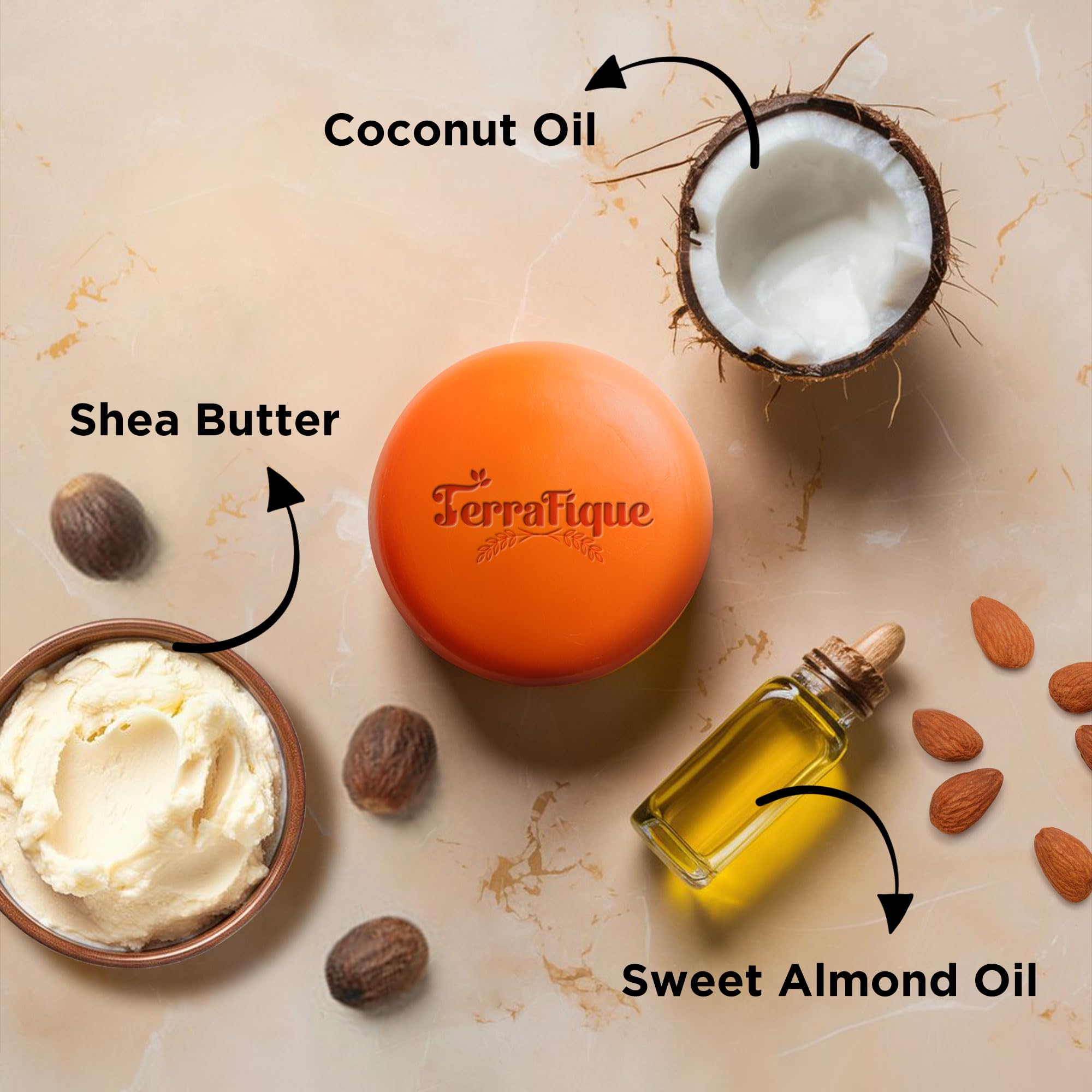 TERRAFIQUE Rice Water Conditioner Bar - Travel Size - Hair Conditioner for Women - 3.17 Oz - Pack of 1