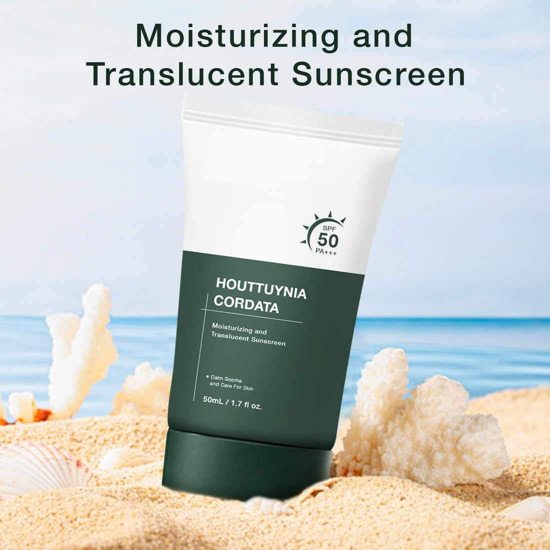 Silky Moisture Sunscreen, Moisture Daily Sunscreen, Korean SPF 50+ PA++++ Clear Filter Sun Essence, No White Cast, Hydrating, Moisturizing, Cools Down, Light Finish
