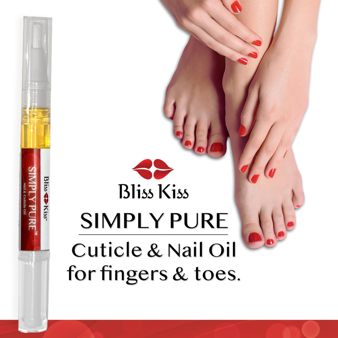 Bliss Kiss Pure Cuticle & Nail Oil Pen - Fragrance Free - Better Than OPI Avoplex