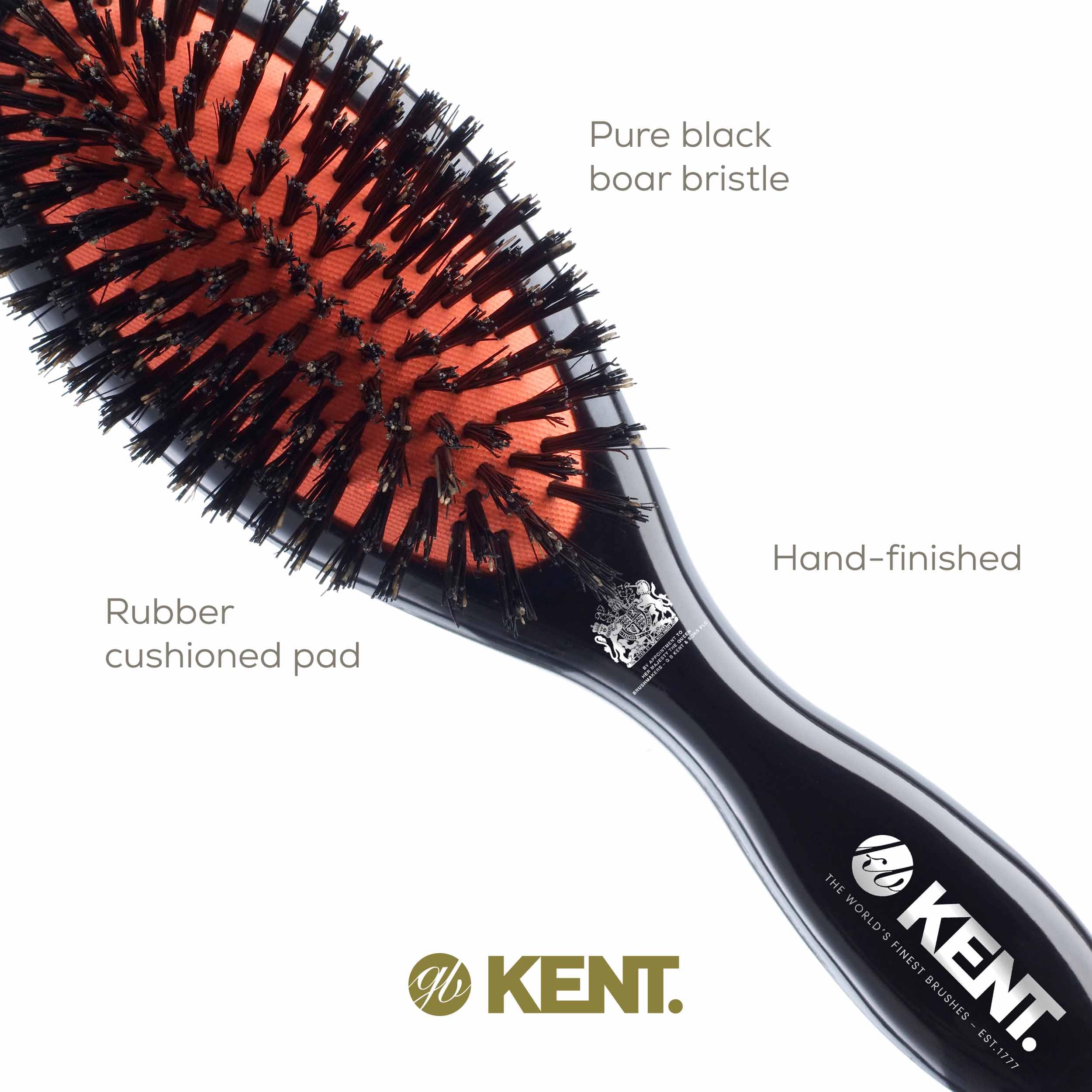 Kent CSFM Ruby Pure Brislte Medium Dressing & Styling Premium Brush