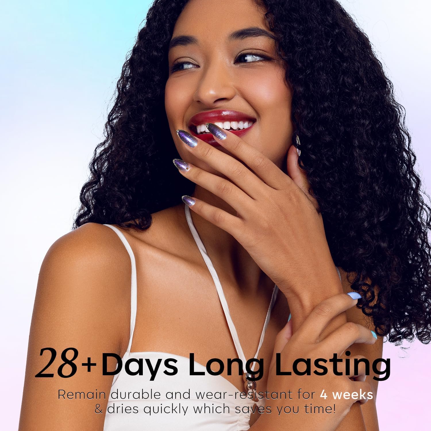 modelones Chameleon Gel Nail Polish Set- 6 Colors Fall Winter Aurora Shimmer Glitter Gel Polish Kit Blue Green Purple Nail Gel Polish Soak Off LED Nail Lamp Nail Art Gel Kit DIY Salon Gift for Women