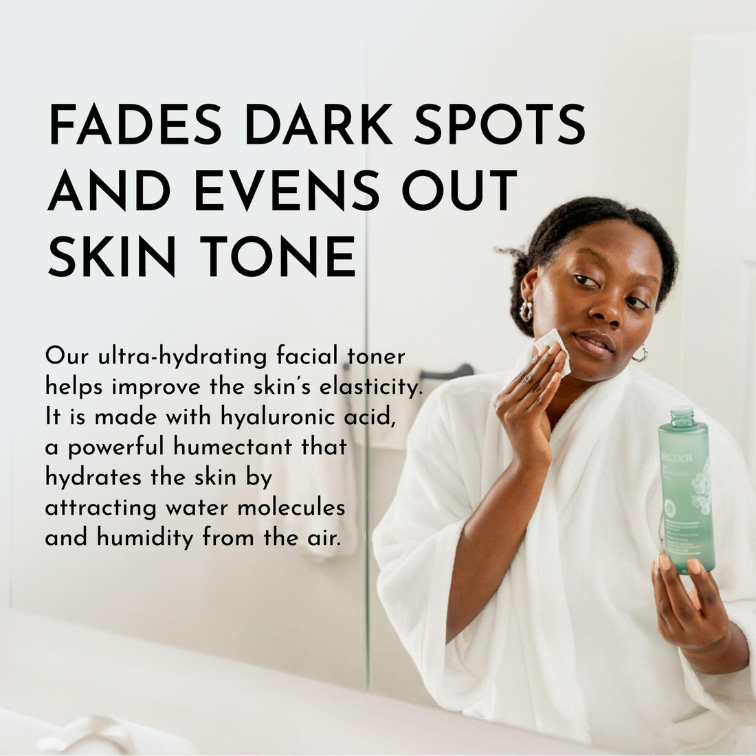 Bolden Skin Brightening Toner | Made with AHA Glycolic Acid, Pore Minimizer Niacinamide, and Hydrating Hyaluronic Acid | 7.5 Fl Oz