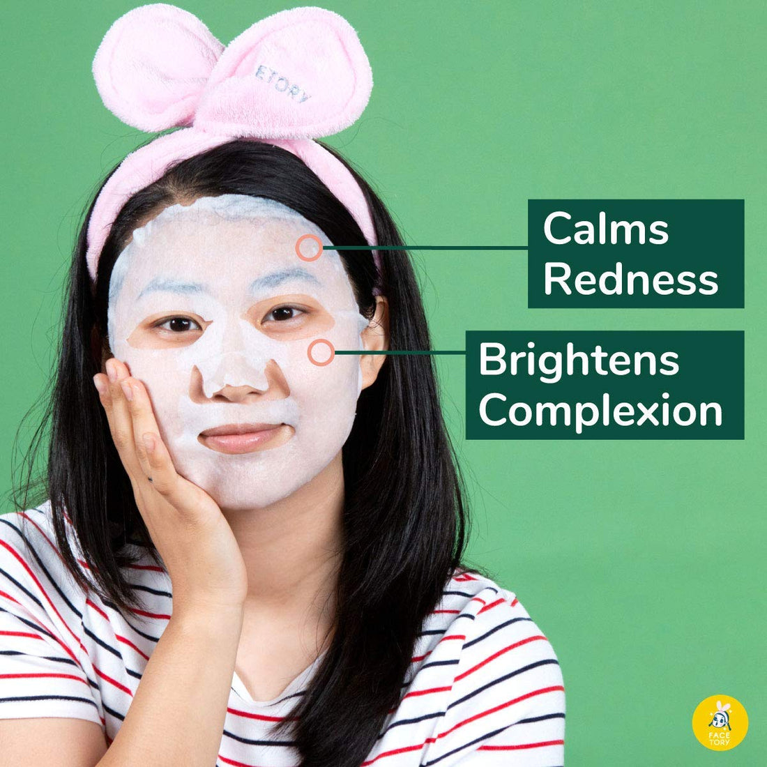 FaceTory Soothe Me Tea Tree 2-Step Sheet Mask with Tea Tree Oil for Acne Prone Skin (Pack of 5)