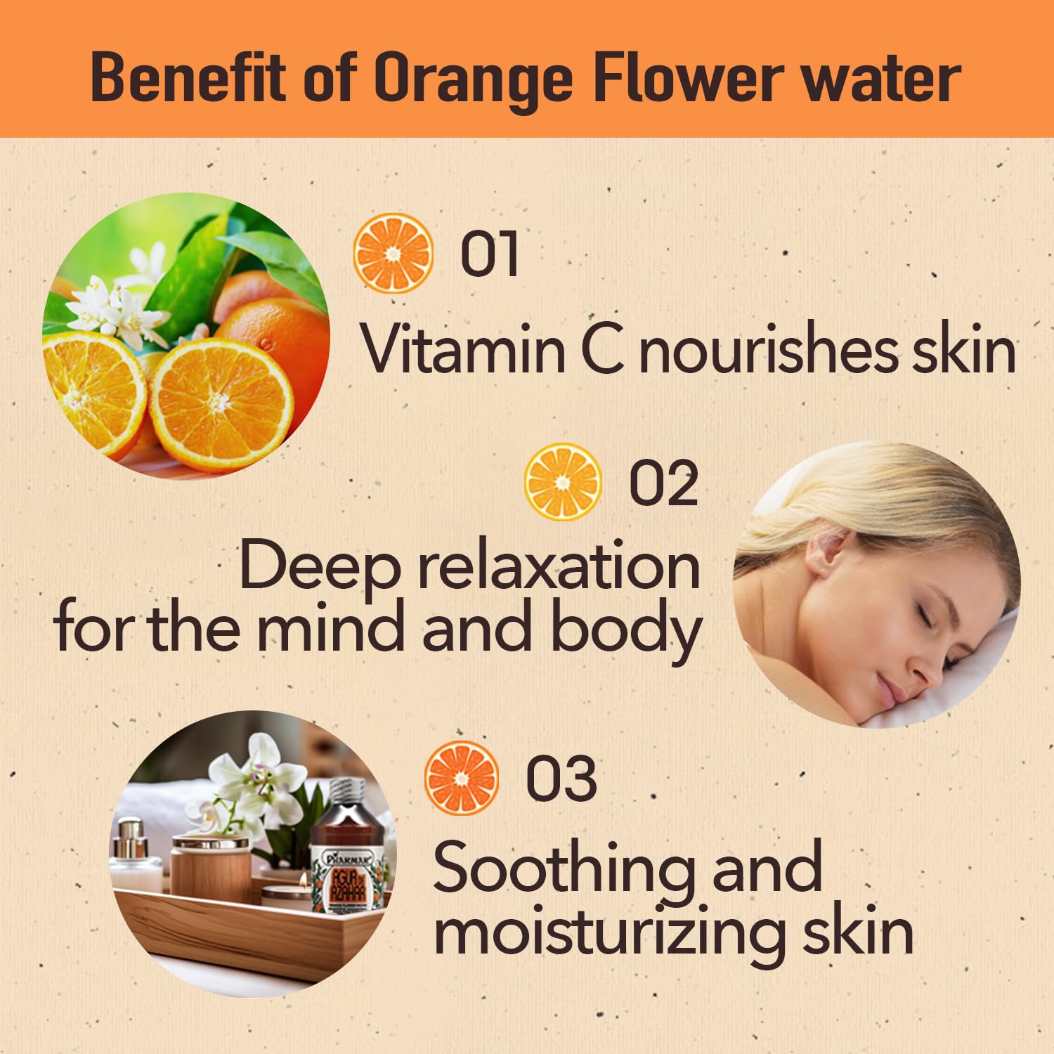 Pharmar Agua De Azahar Flower-Blossom Water, 8 Fluid Ounce