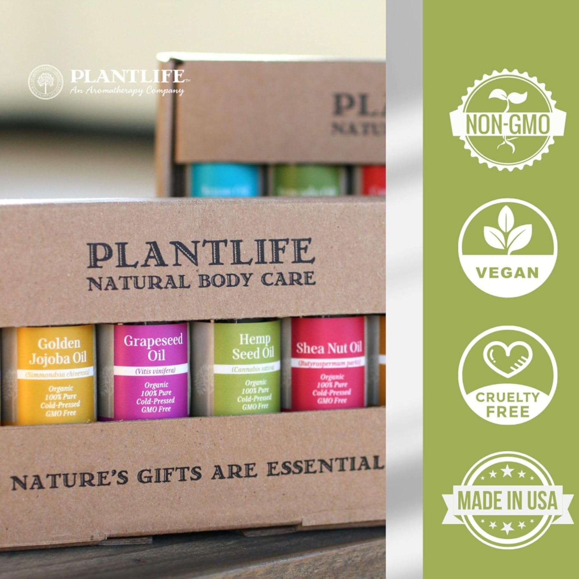 Plantlife Natural Castor Oil - Pure & Cold-Pressed for Enhanced Hair and Skin Nourishment - Ideal for Eyebrow, Eyelash & Hair Growth, Skin Hydration - 4 Fl Oz