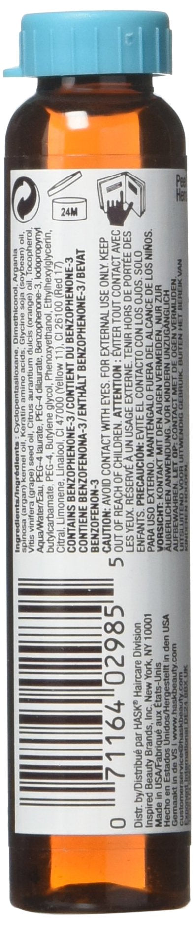 HASK Repairing Argan Oil Hair Serum Vials | Pack of 12