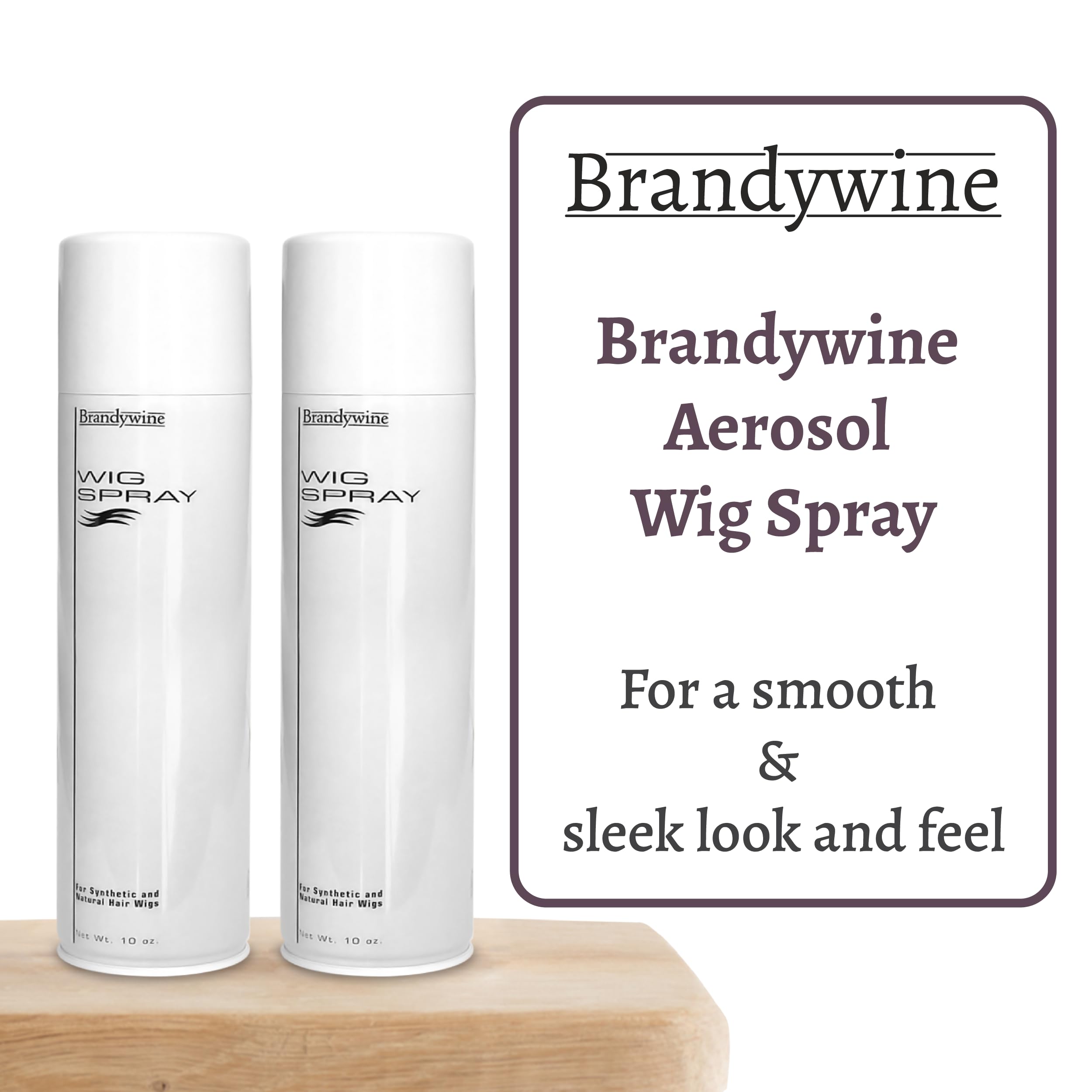 Brandywine Wig Spray, Aerosol, 10 Ounce (2-Pack)