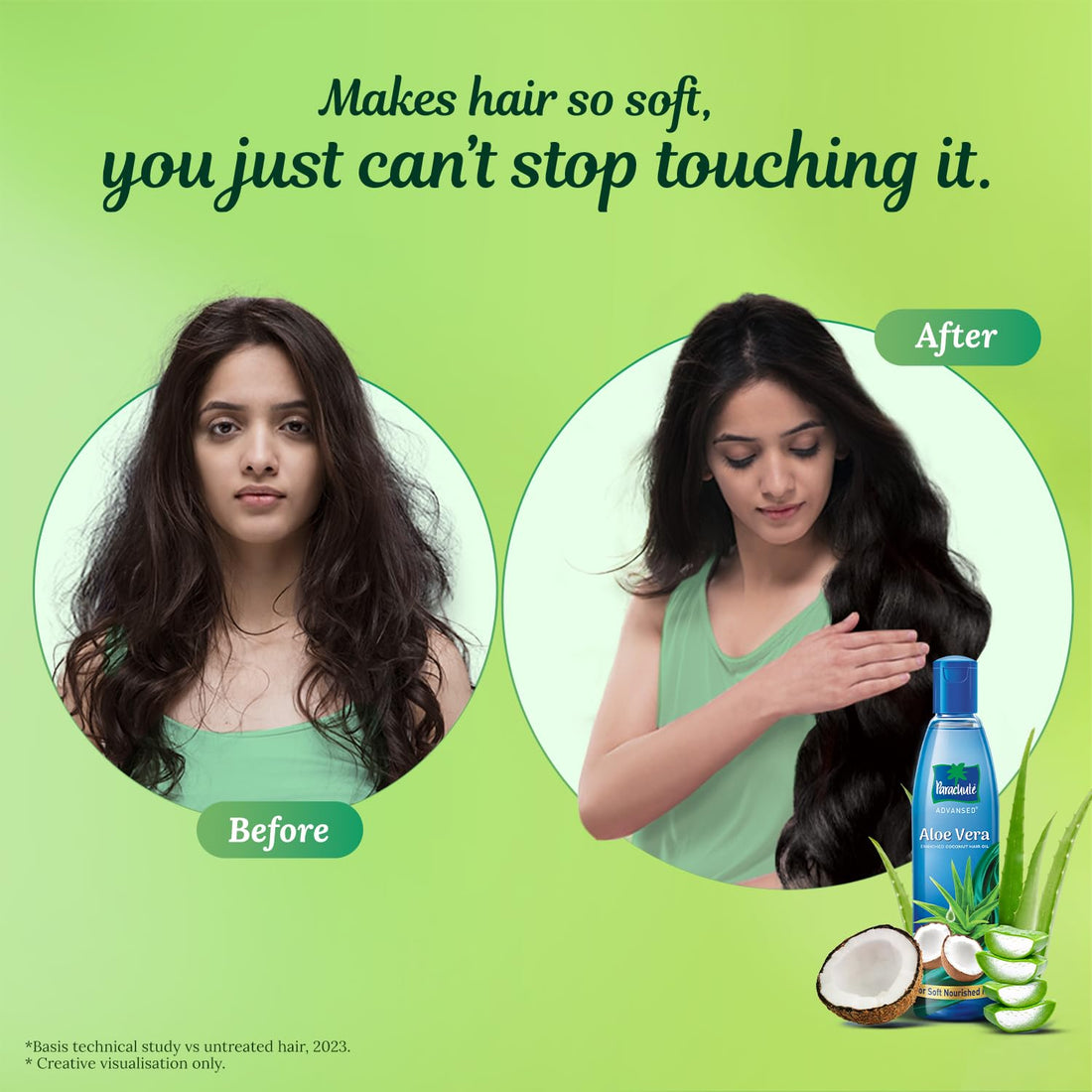 Parachute Advansed Aloe Vera Enriched Coconut Hair Oil, 150ml | For Soft, Strong Hair