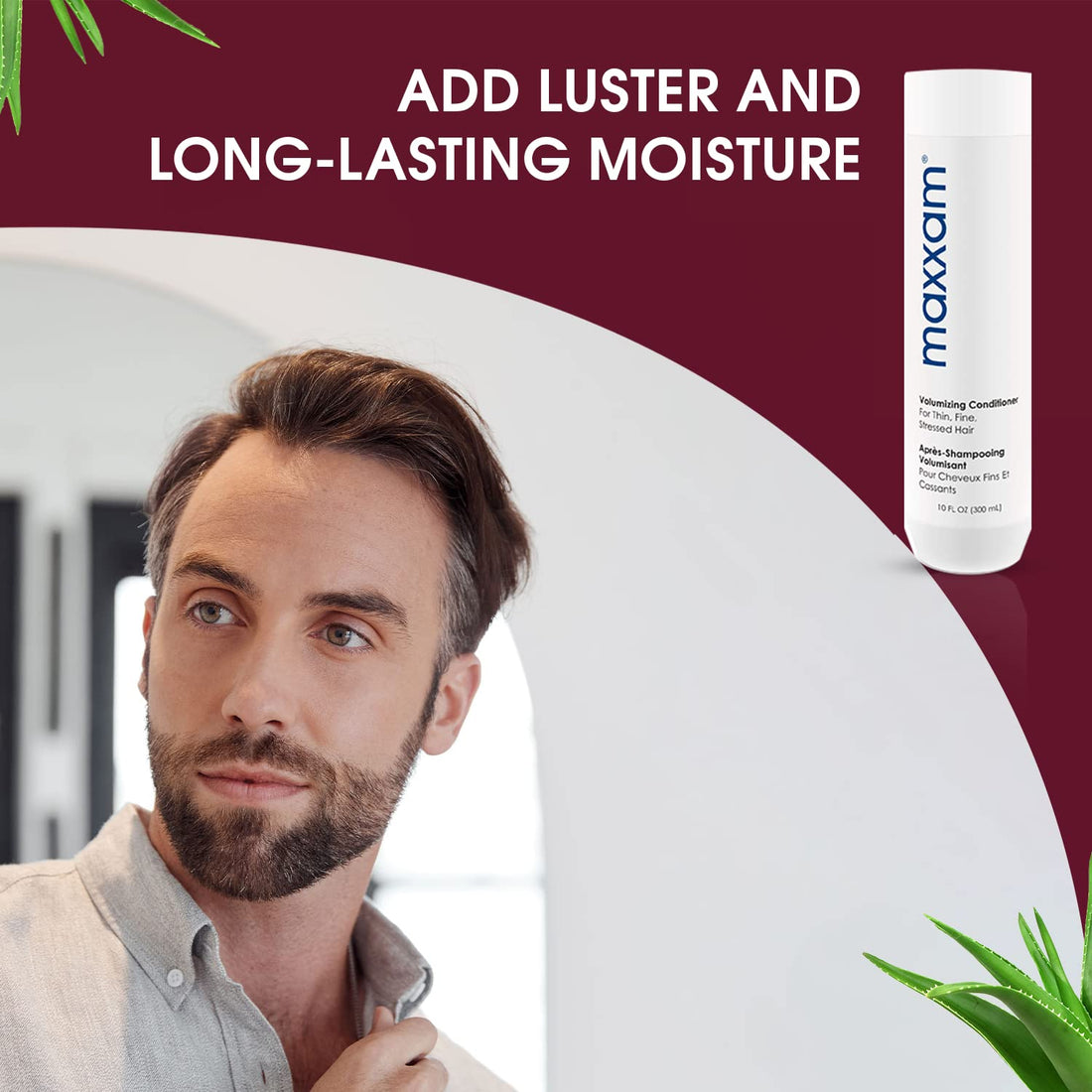 Maxxam Thickening Conditioner for Thin and Fine Hair, Daily Volumizing Hair Conditioner for Color Treated Hair, 10 Fl Oz