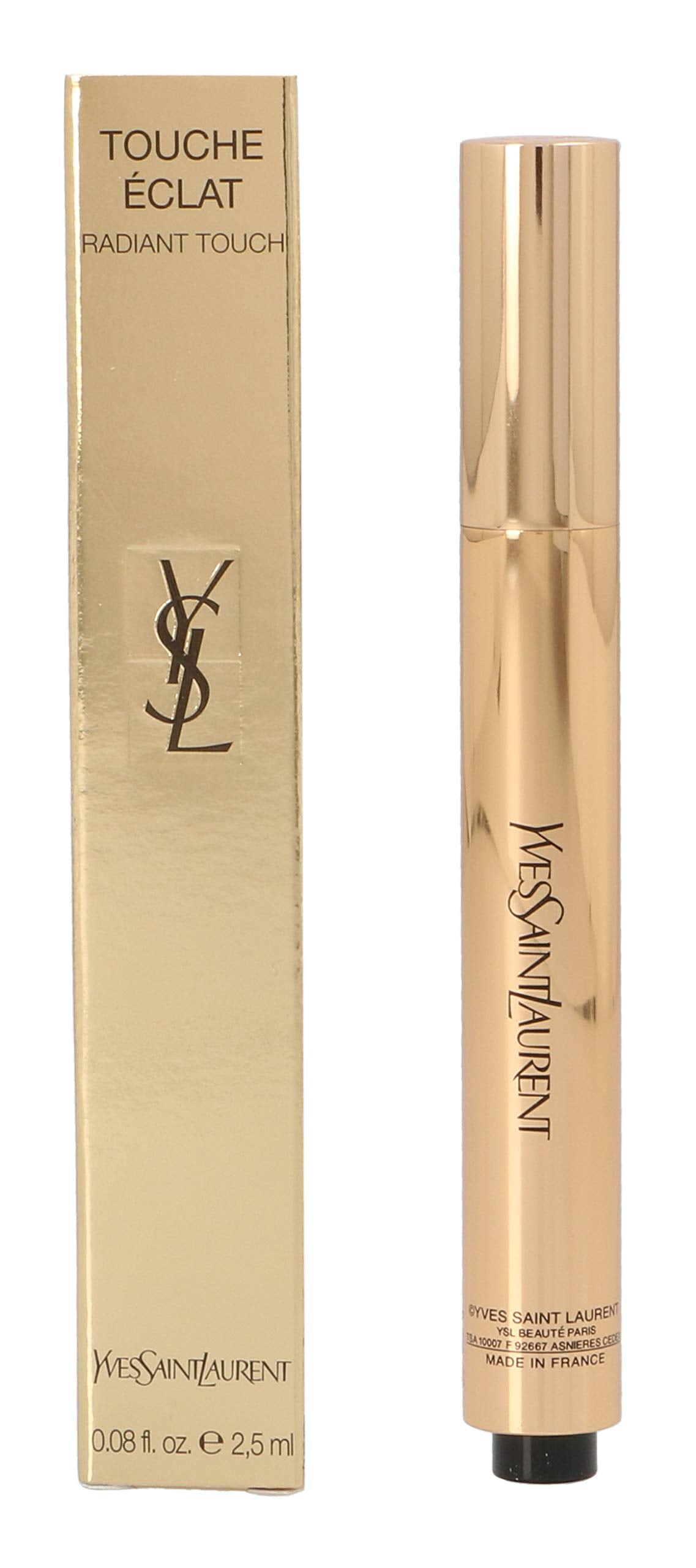 Yves Saint Laurent Touche Eclat Radiant Touch Concealer, No. 2 Luminous Ivory, 0.1 Ounce
