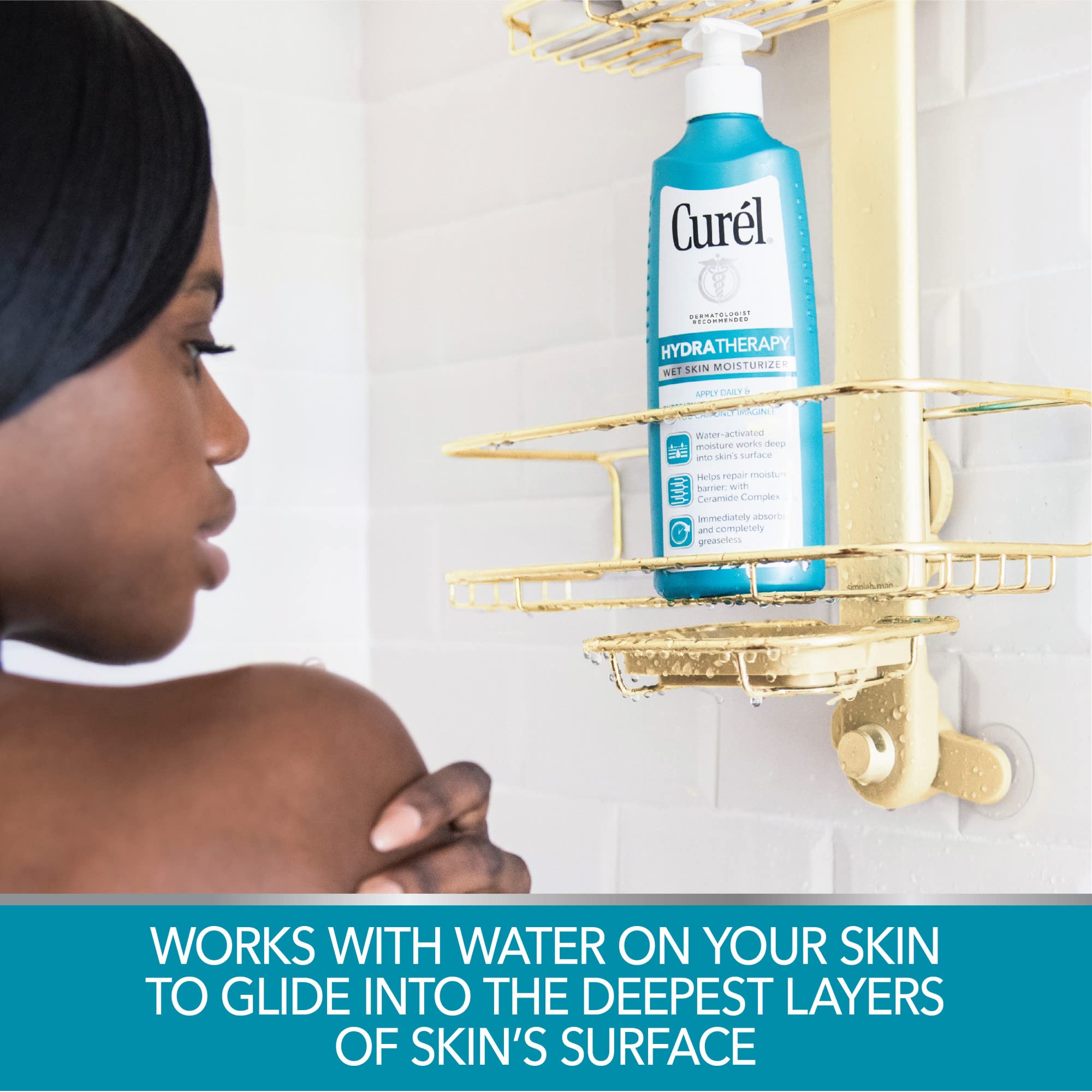 Curel Hydra Therapy Itch Defense Wet Skin Moisturizer 12.0 oz