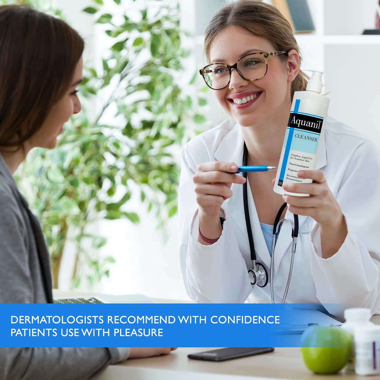 Aquanil Skin Cleanser, Soapless Lipid-Free Cleanser - 8 Fl Oz (Pack Of 2)