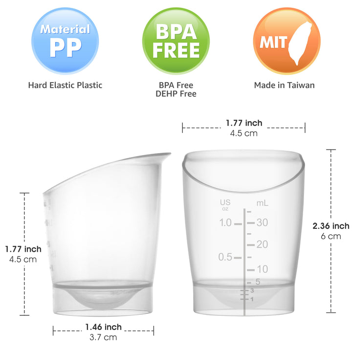 Maymom Baby Feeding cup; Graduated Cup for Dosing Medicine; 1 oz (4ct)