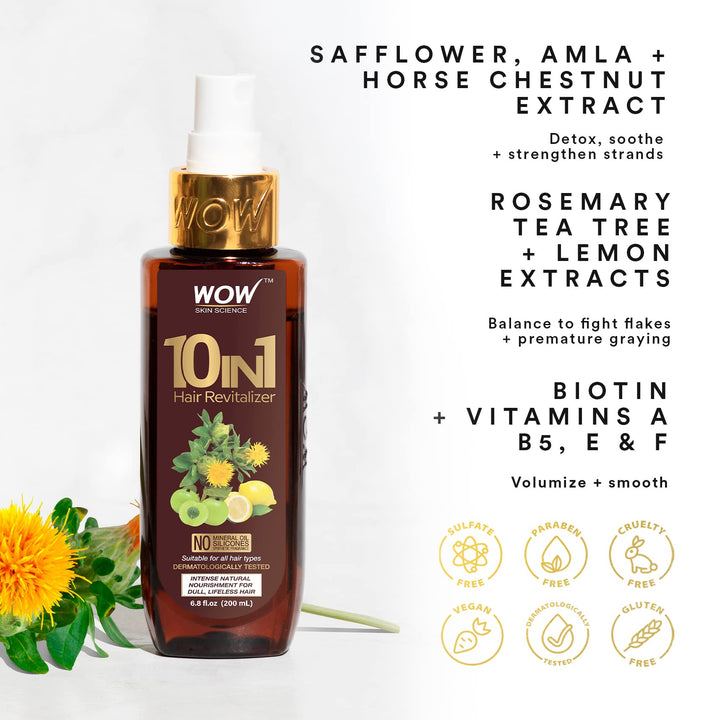 WOW Skin Science 10-in-1 Miracle Hair Revitalizer - 200 ml