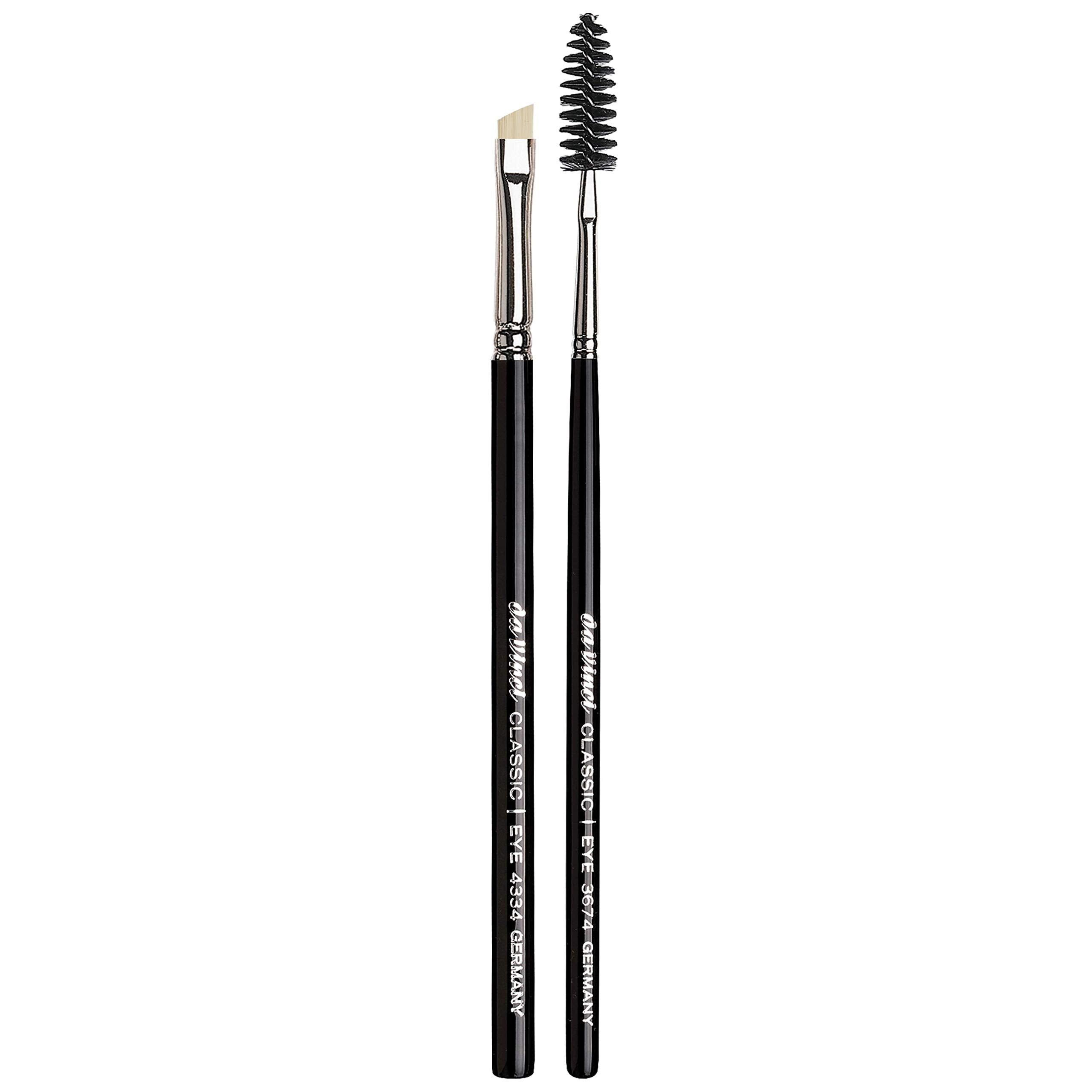 da Vinci Cosmetics Series 4805 Classic Eyebrow & Eyelash Brush Set/Synthetic Fibers, 0.5 Pound