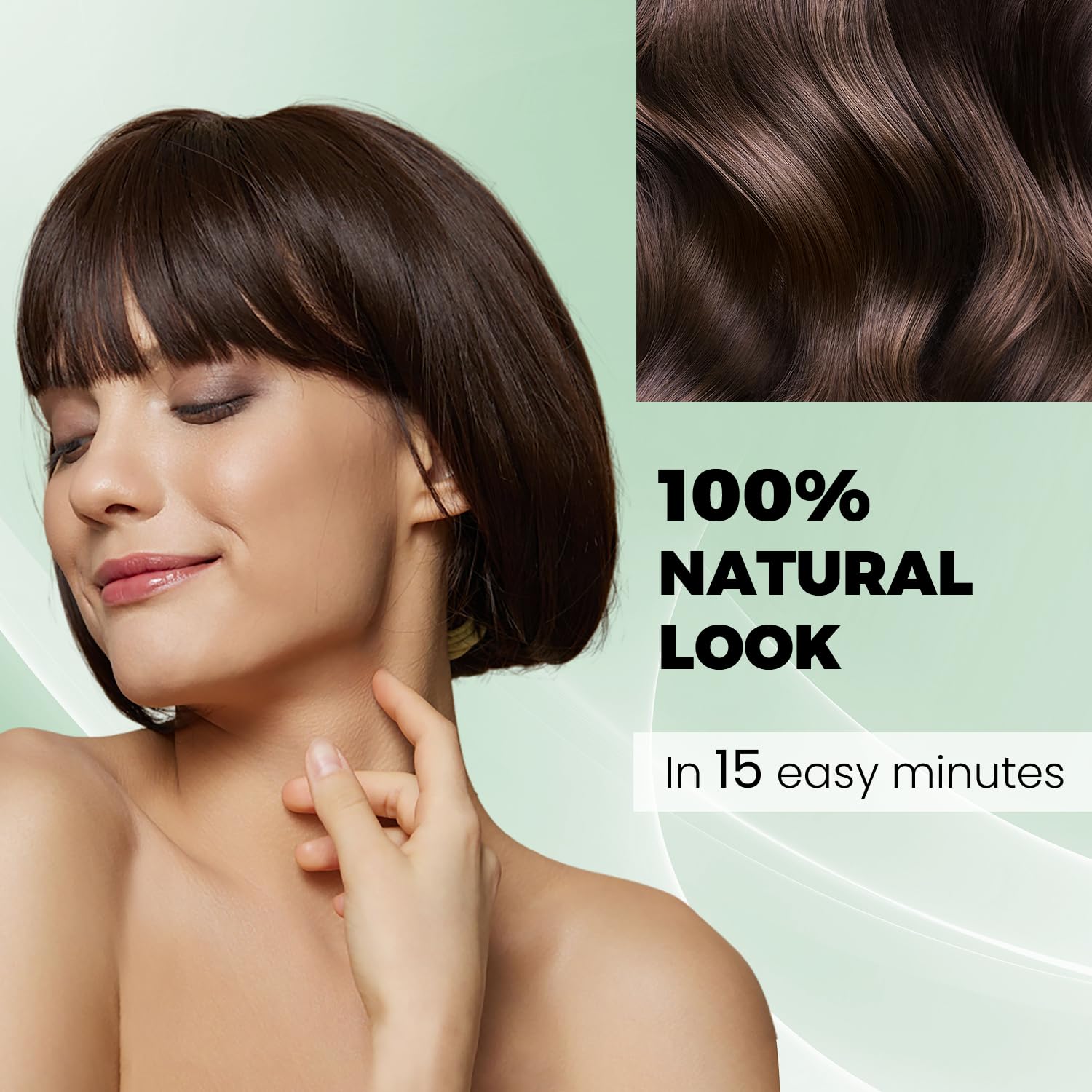 KAISASA Dark Brown Hair Dye Shampoo 3 in 1,Argan Herbal Hair Color Shampoo Covers Gray Hair for Women and Men (16.9 fl.oz Dark Brown)