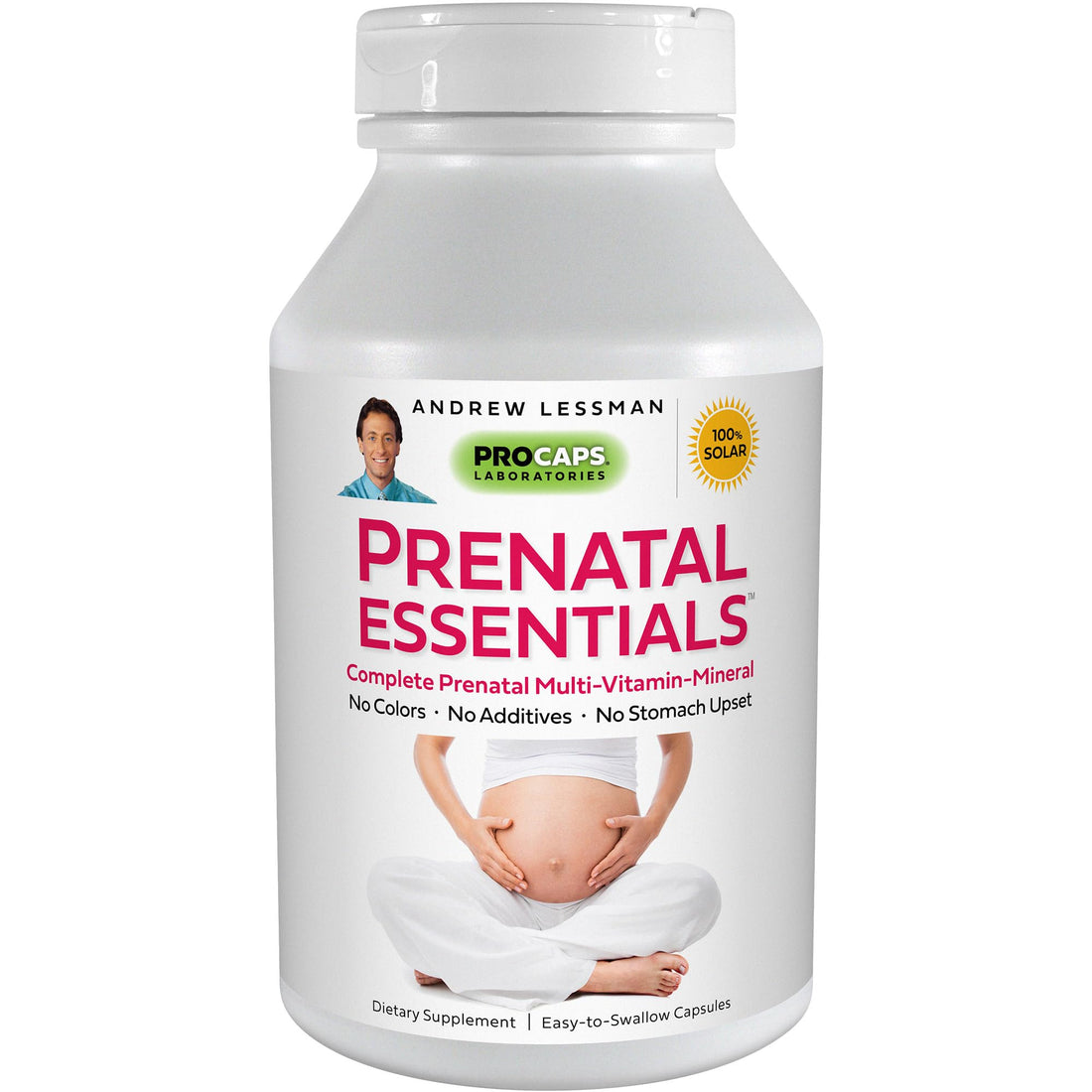 ANDREW LESSMAN Prenatal Essentials 60 Capsules - Complete Prenatal Vitamins for Women, No Additives Prenatal Multivitamin, Nutrients for Womens Prenatal, Postnatal-Methylfolate Prenatal with Iron