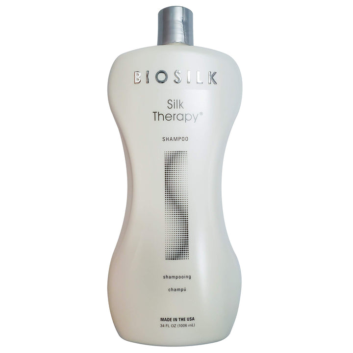 Biosilk Silk Therapy Shampoo and Conditioner 34oz with Two Pumps Bundle