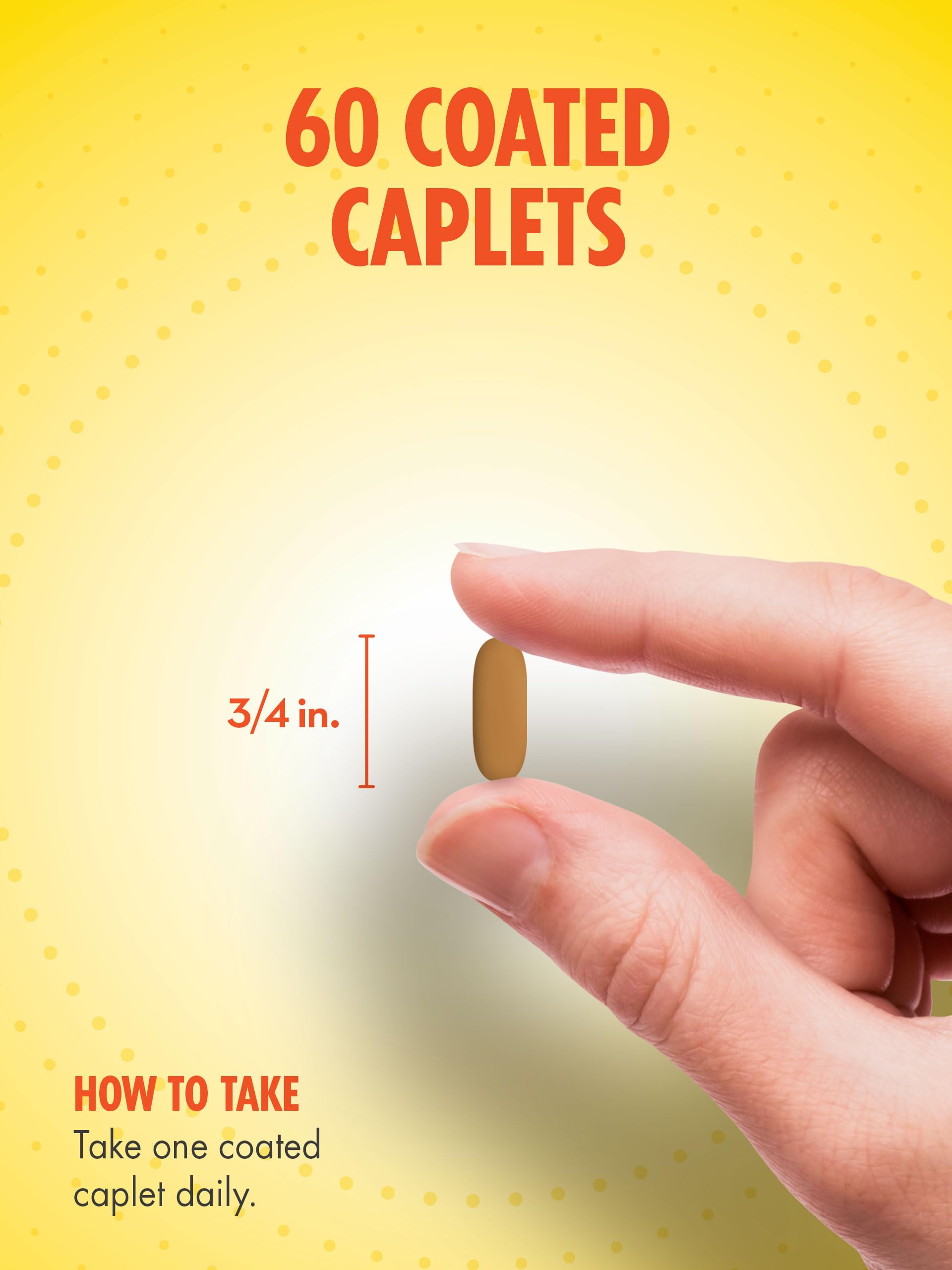 Sundance Men's 50+ ABC Complete Multivitamin | 60 Caplets | with Multimineral Formula | Non-GMO and Gluten Free Supplement