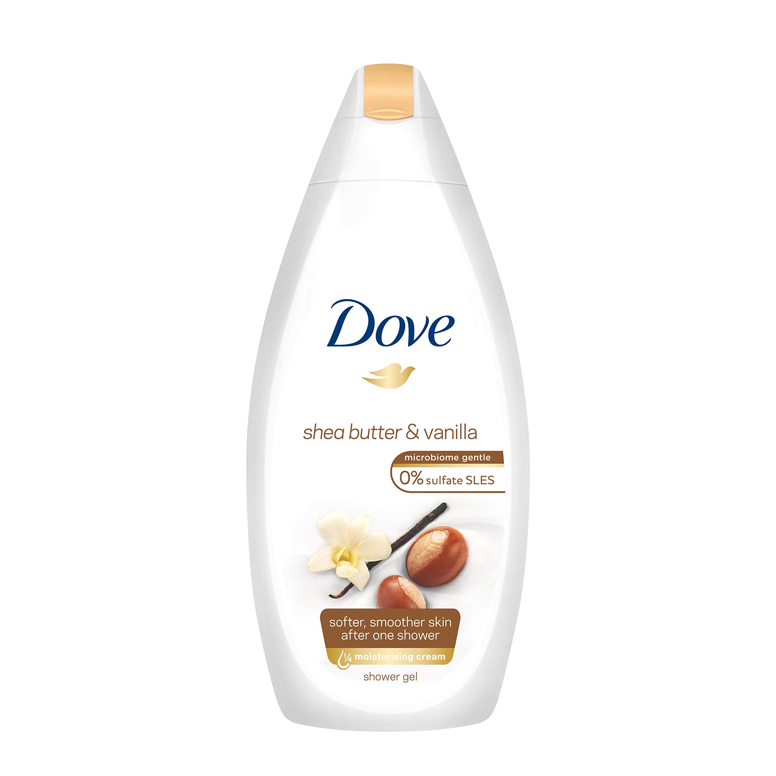 Dove Purely Pampering Body Wash, Shea Butter with Warm Vanilla, 16.9 Ounce/500 Ml (Pack of 4)