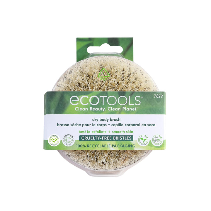 EcoTools Dry Body Brush, For Post Shower & Bath Skincare Routine, Removes Dirt and Promotes Blood Circulation, 1 Count