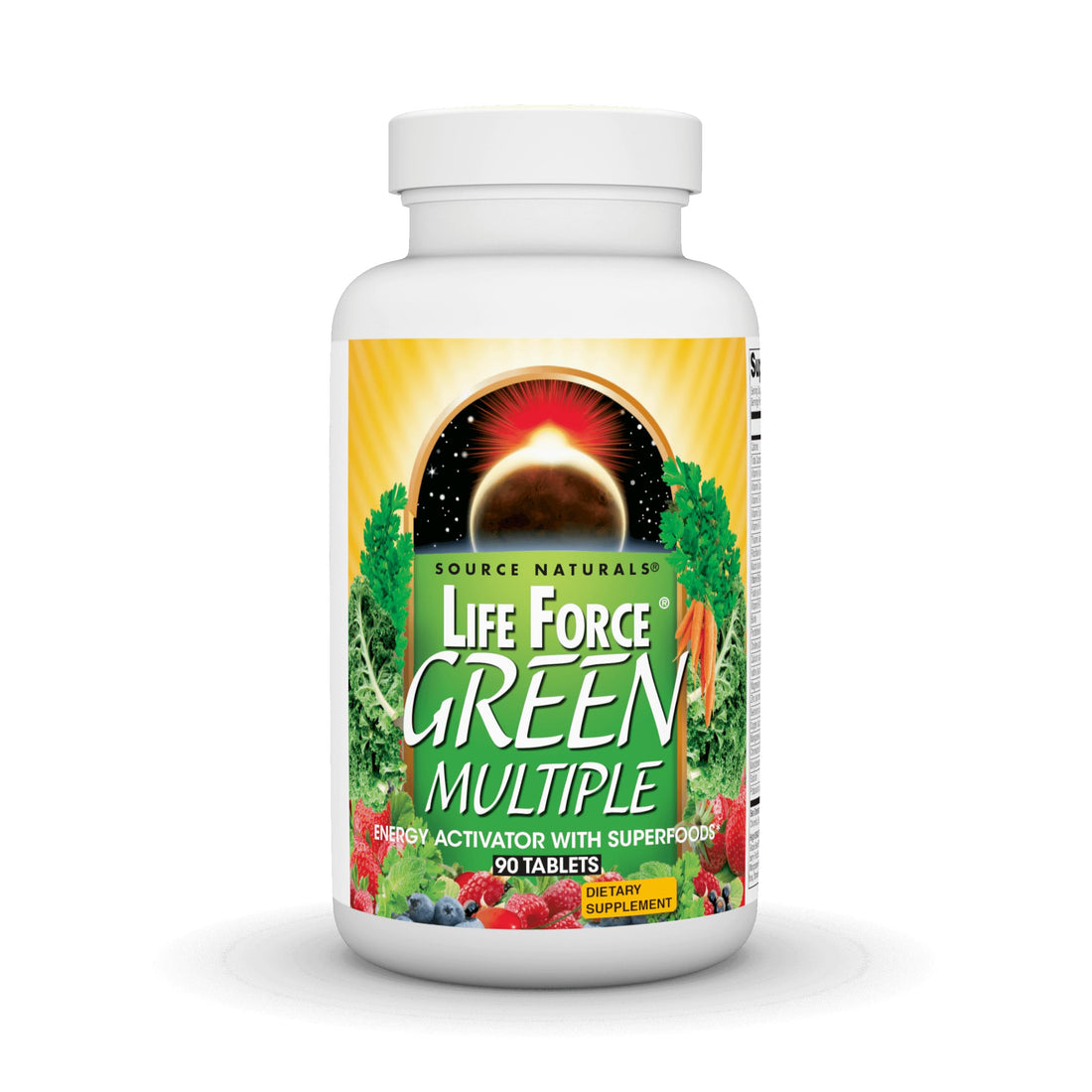 Source Naturals Life Force Green Multiple, Energy Activator with Superfoods* - 90 Tablets