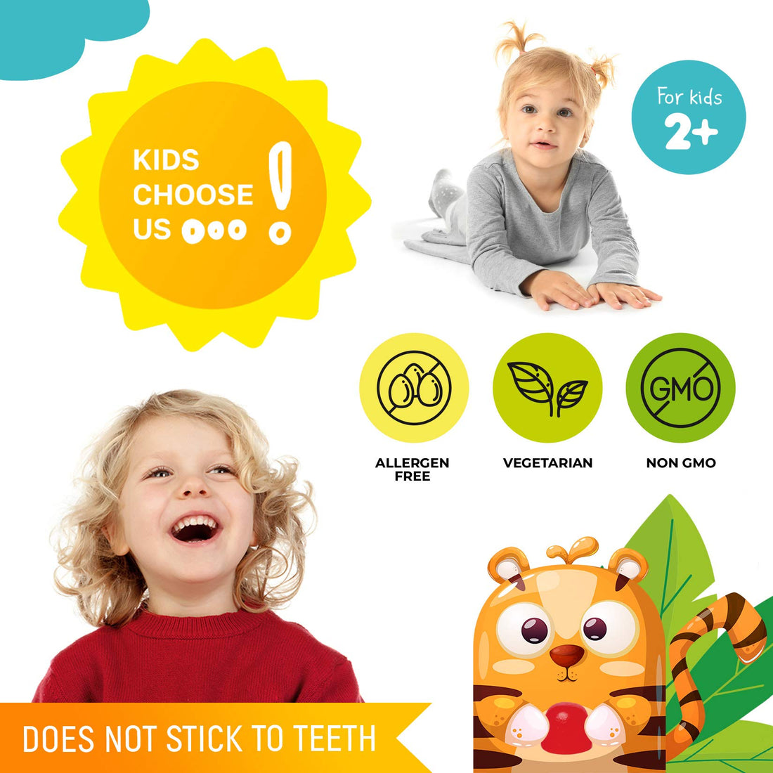 DR. MORITZ Vitamin D Gummies for Kids and Adults (2000 IU) - Chewable Kids Vitamin D Supplement for Immune Support - Vegetarian and Gelatin-Free, 2 Pack (120 Count)