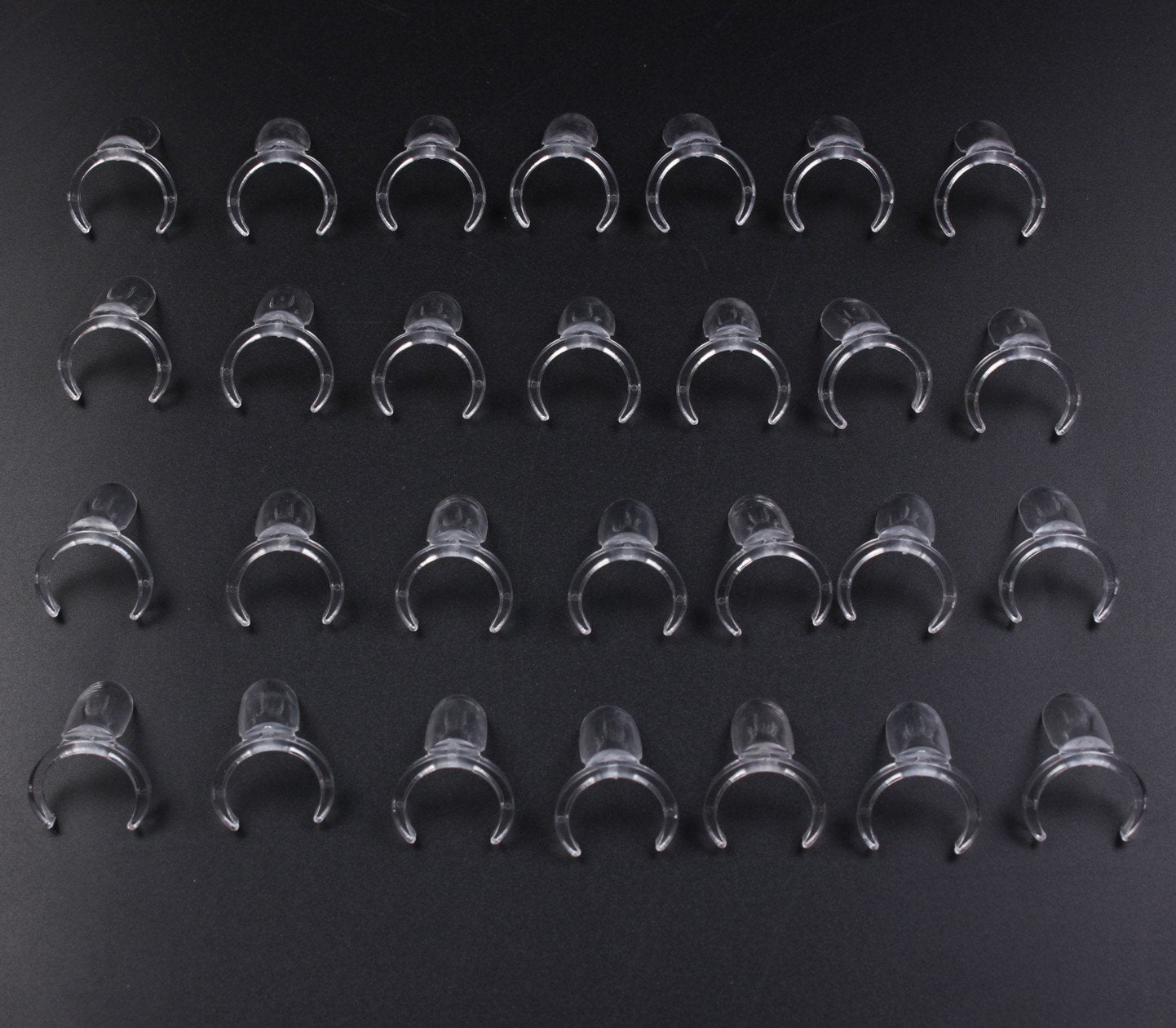 Finger Angel 100 Pcs Clear Polish Nail Display Uv Gel Colour Pops Display Nail Art Ring Style Nail Tips False Nails