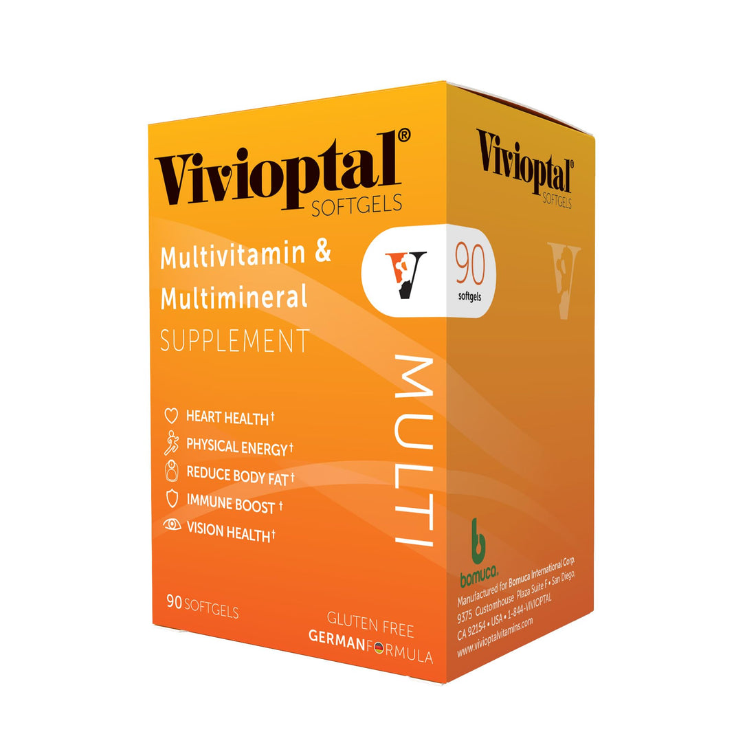 Vivioptal Multi, 90 Softgels, Multivitamin & Multimineral, Gluten Free, German Formula
