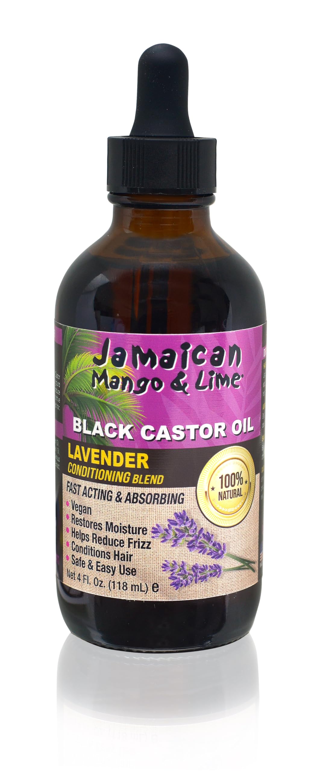Jamaican Mango Black Castor Oil, Lavender, 4 Ounce by Jamaican Mango