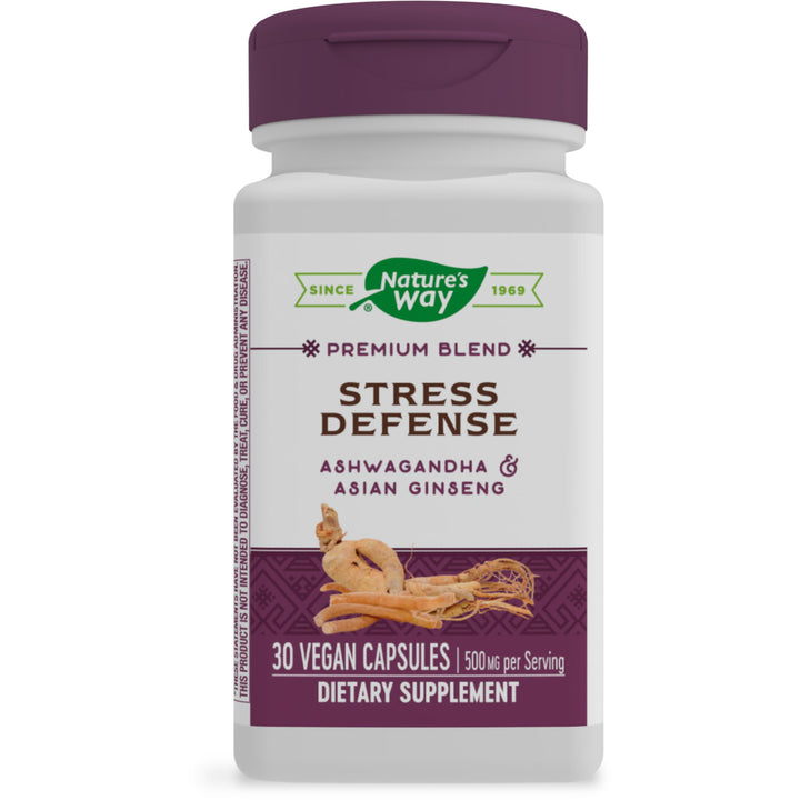 Nature's Way Premium Blend Stress Defense, Reduces Stress*, 30 Vegan Capsules