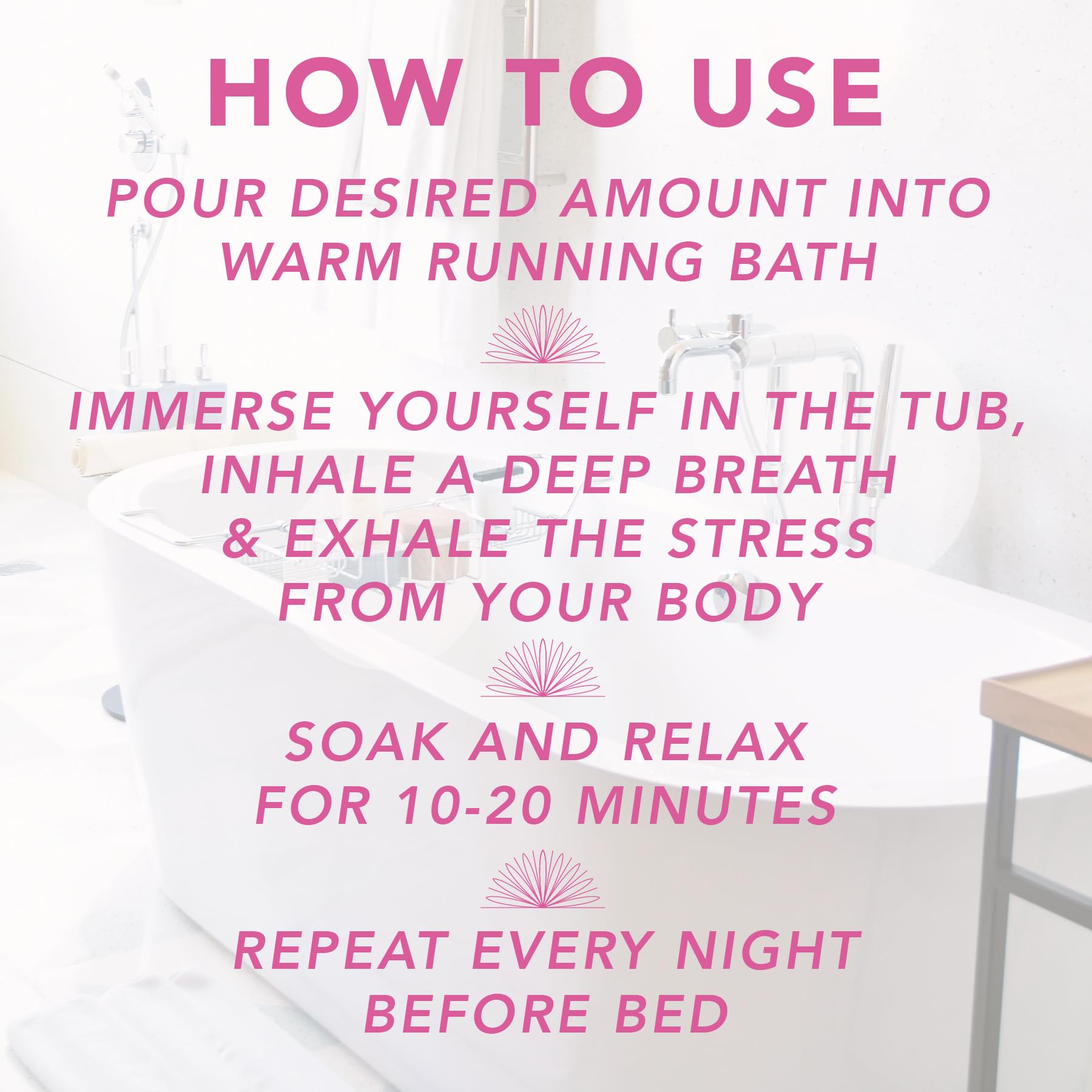 Magnesium Flakes Bath Soaks (8 oz) – Hawaiian Sea Salt Bath Soak w/Essential Oils – Bath Salts for Relaxation – Detox Bath Salt to Promote Sleep – Vegan Mineral Salt - (Aloha Rose)