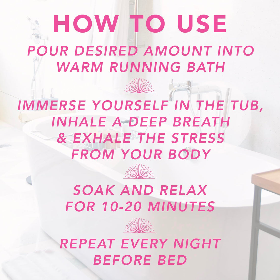 Magnesium Flakes Bath Soaks (8 oz) – Hawaiian Sea Salt Bath Soak w/Essential Oils – Bath Salts for Relaxation – Detox Bath Salt to Promote Sleep – Vegan Mineral Salt - (Aloha Rose)