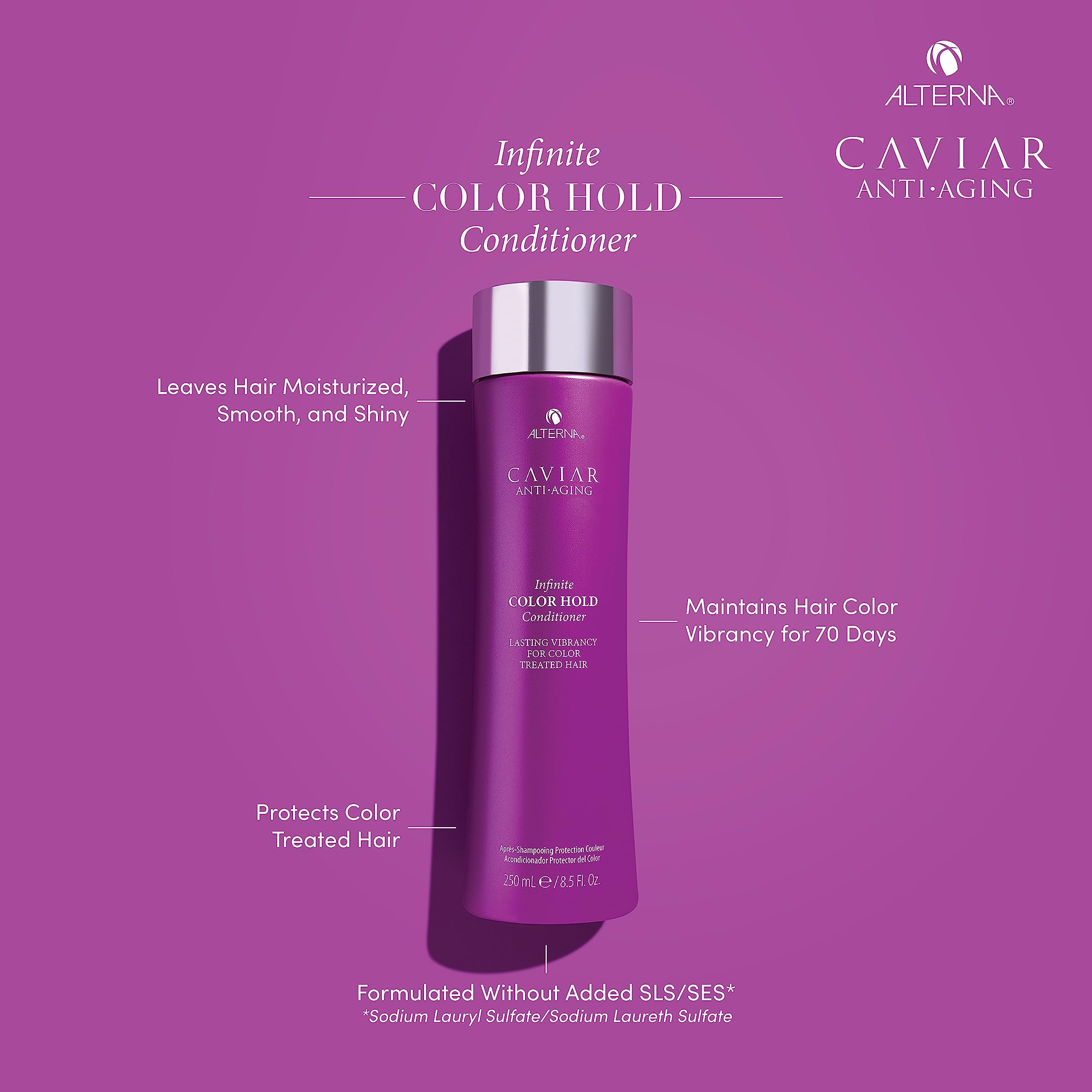 Alterna Caviar Anti-Aging Infinite Color Hold Conditioner, 8.5 Fl Oz | For Color Treated Hair | Minimizes Color Fade | Sulfate Free