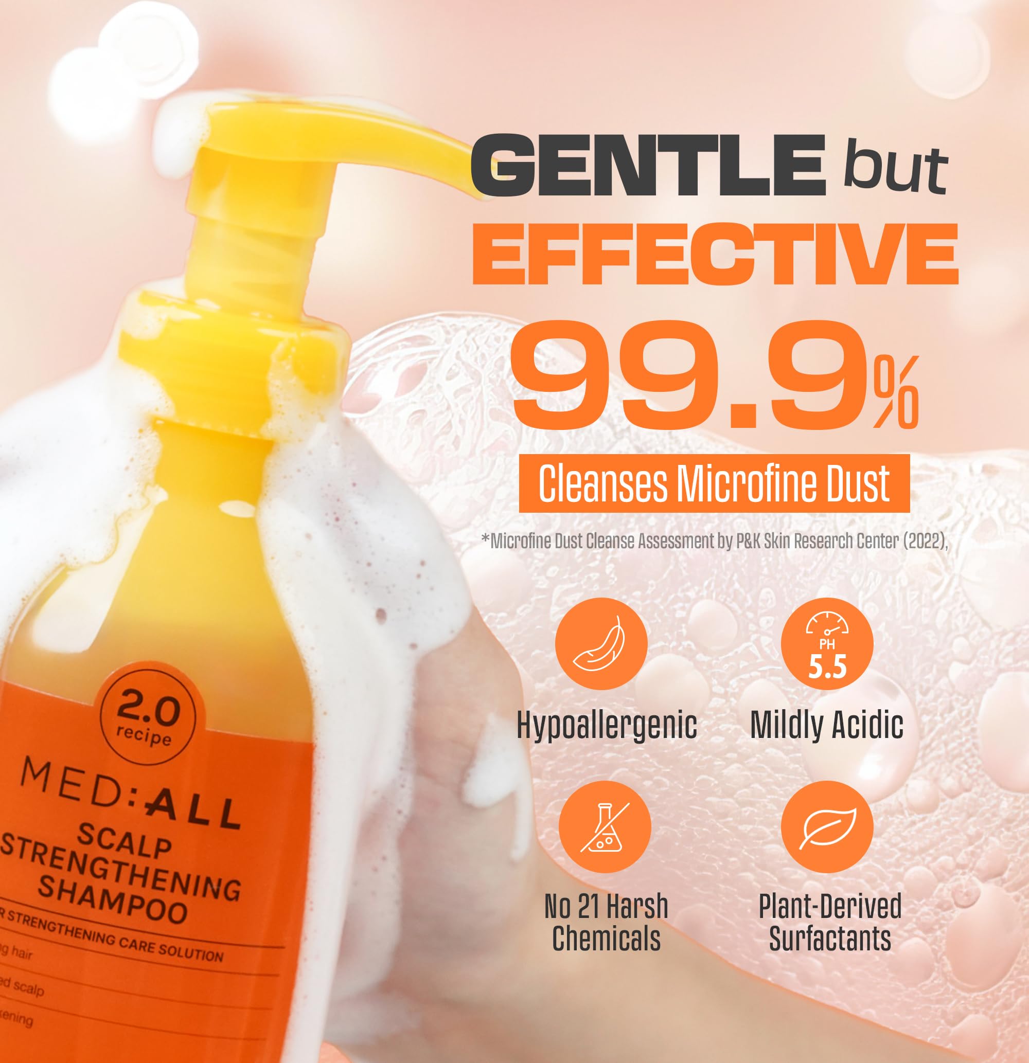 MEDIALL Scalp Strengthening Shampoo (300ml, Citrus)