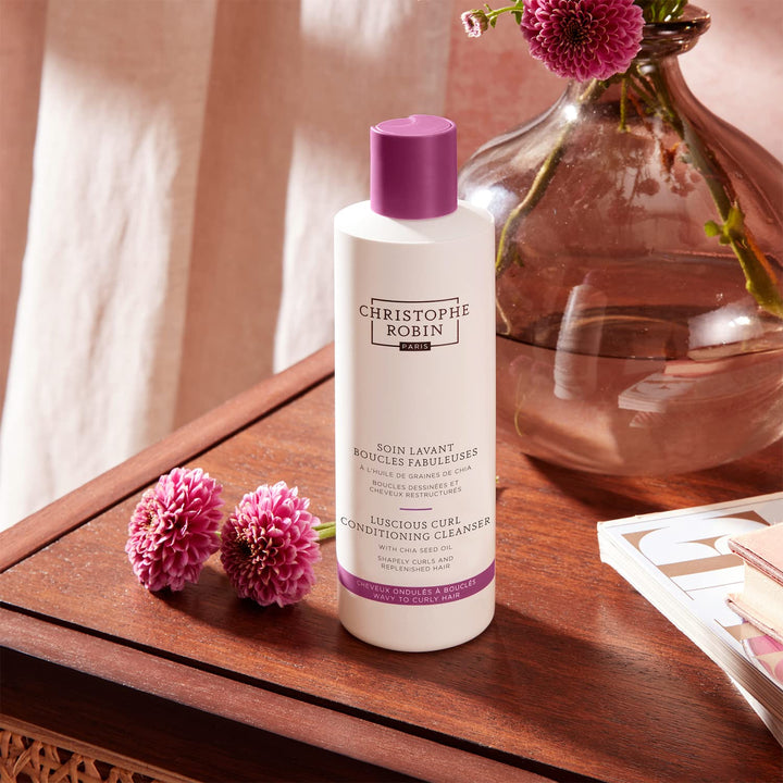 Christophe Robin Luscious Curl Cleansing Conditioner With Chia Seed Oil for Wavy to Softly Curled Hair 8.4 fl. oz